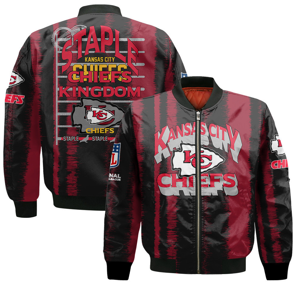 Kansas City Chiefs Football Team Independent Individual Bomber Jacket