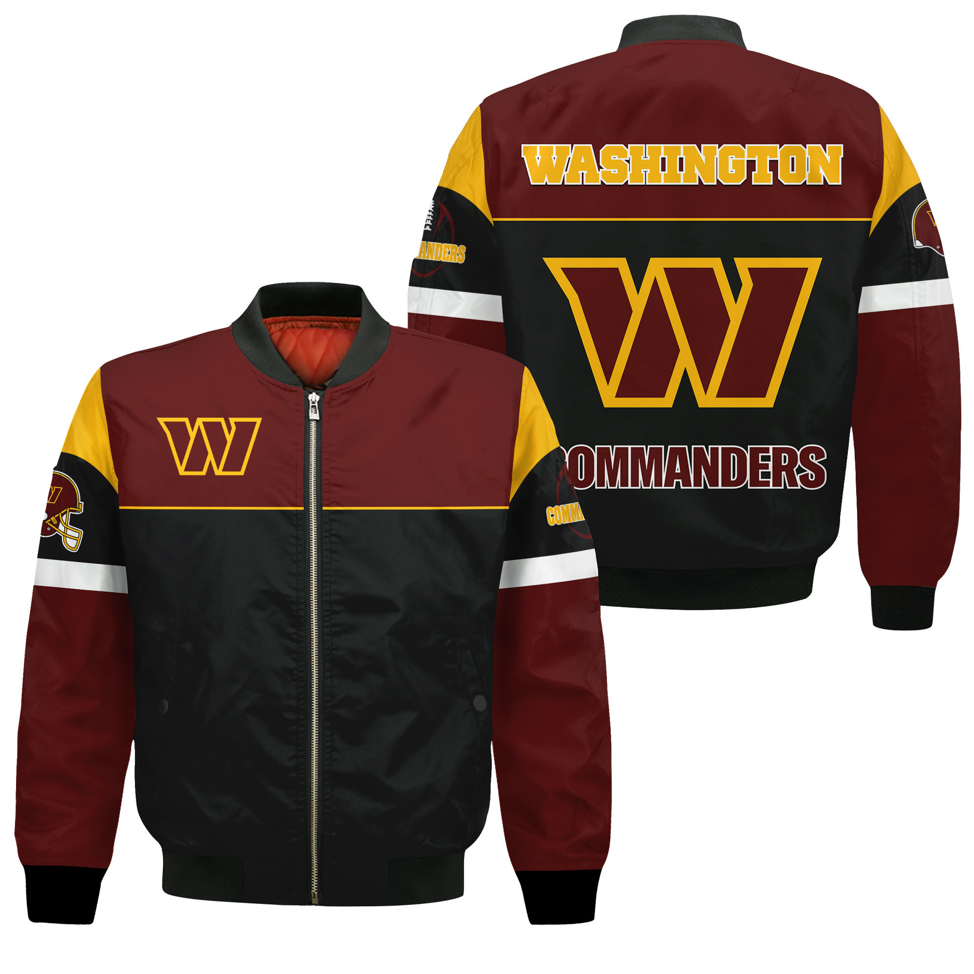Washington Commanders National Football League Feel The Power Bomber Jacket For Fans