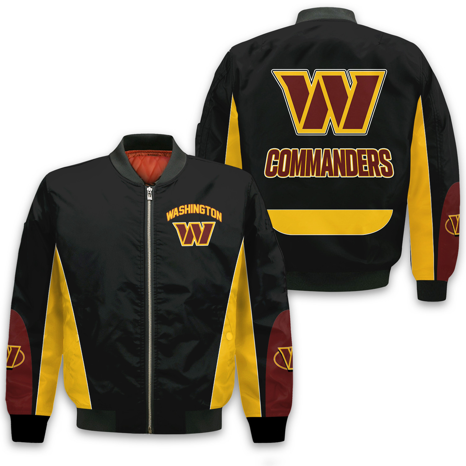 Washington Commanders Football Team In Sync With The Home Team Bomber Jacket