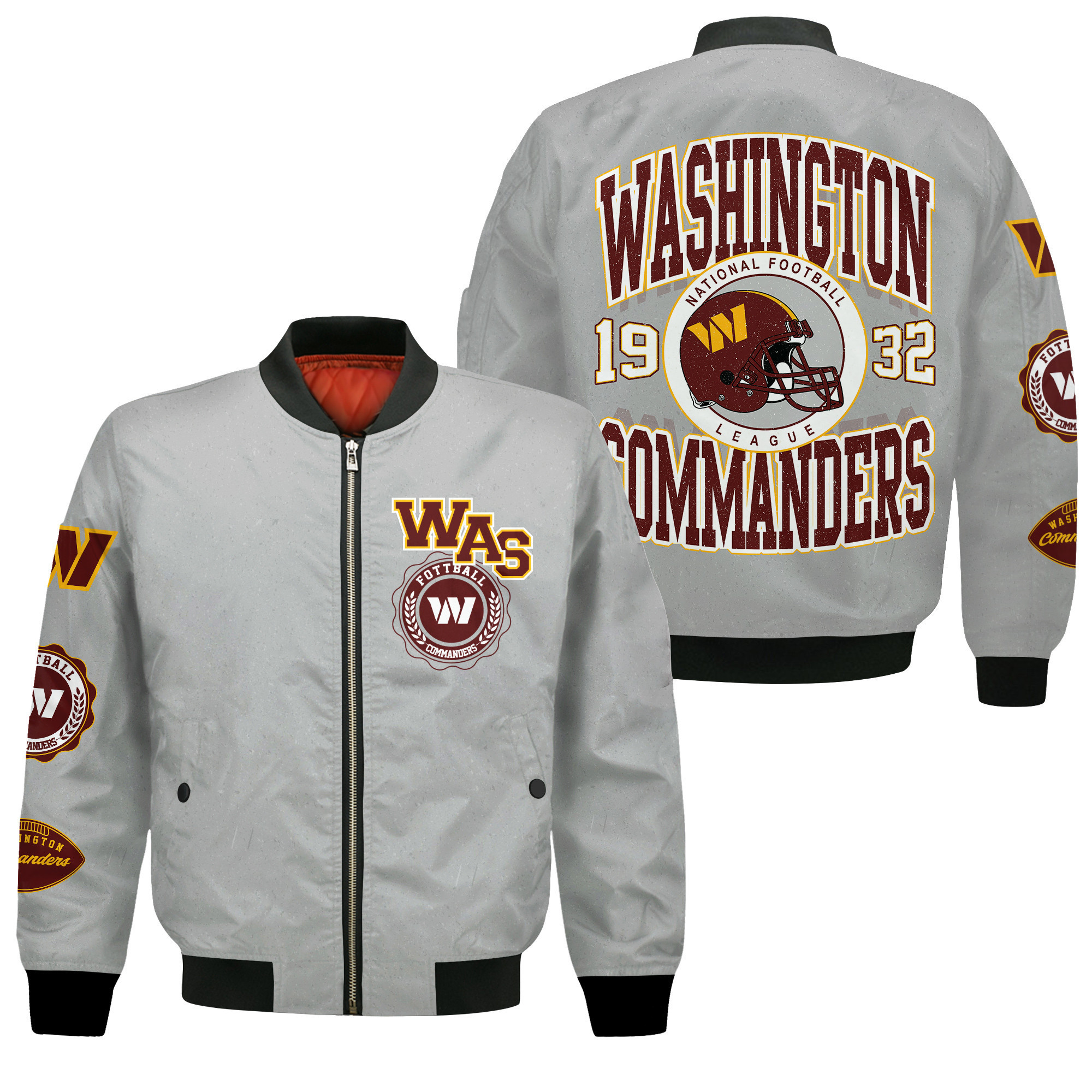 Washington Commanders Nfl Feel The Power Bomber Jacket