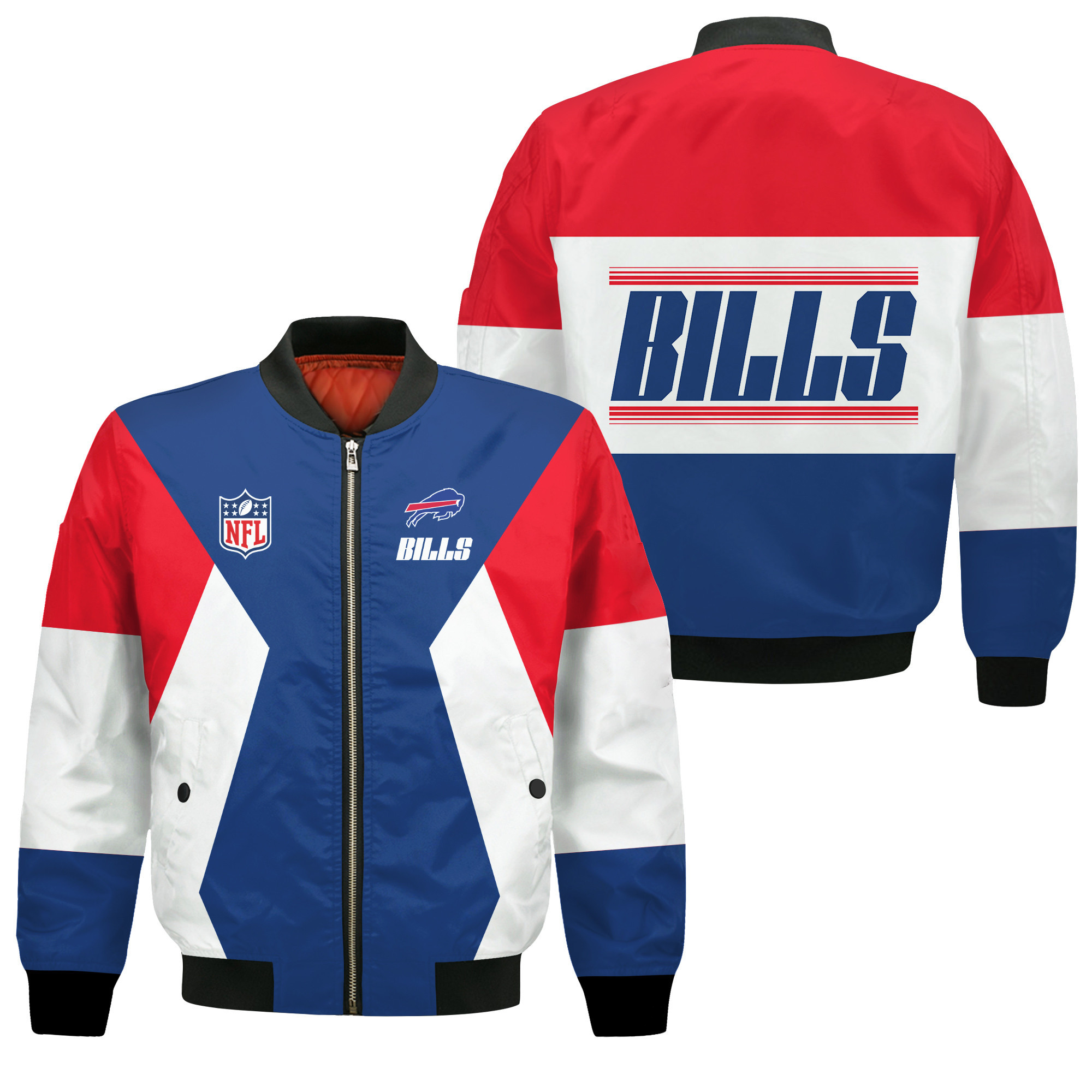Buffalo Bills National Football League Unique Design Bomber Jacket