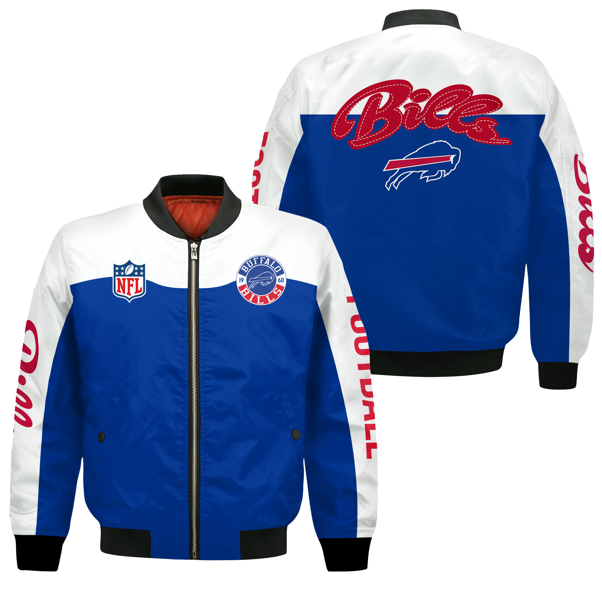 Buffalo Bills National Football League Face Any Weather Bomber Jacket