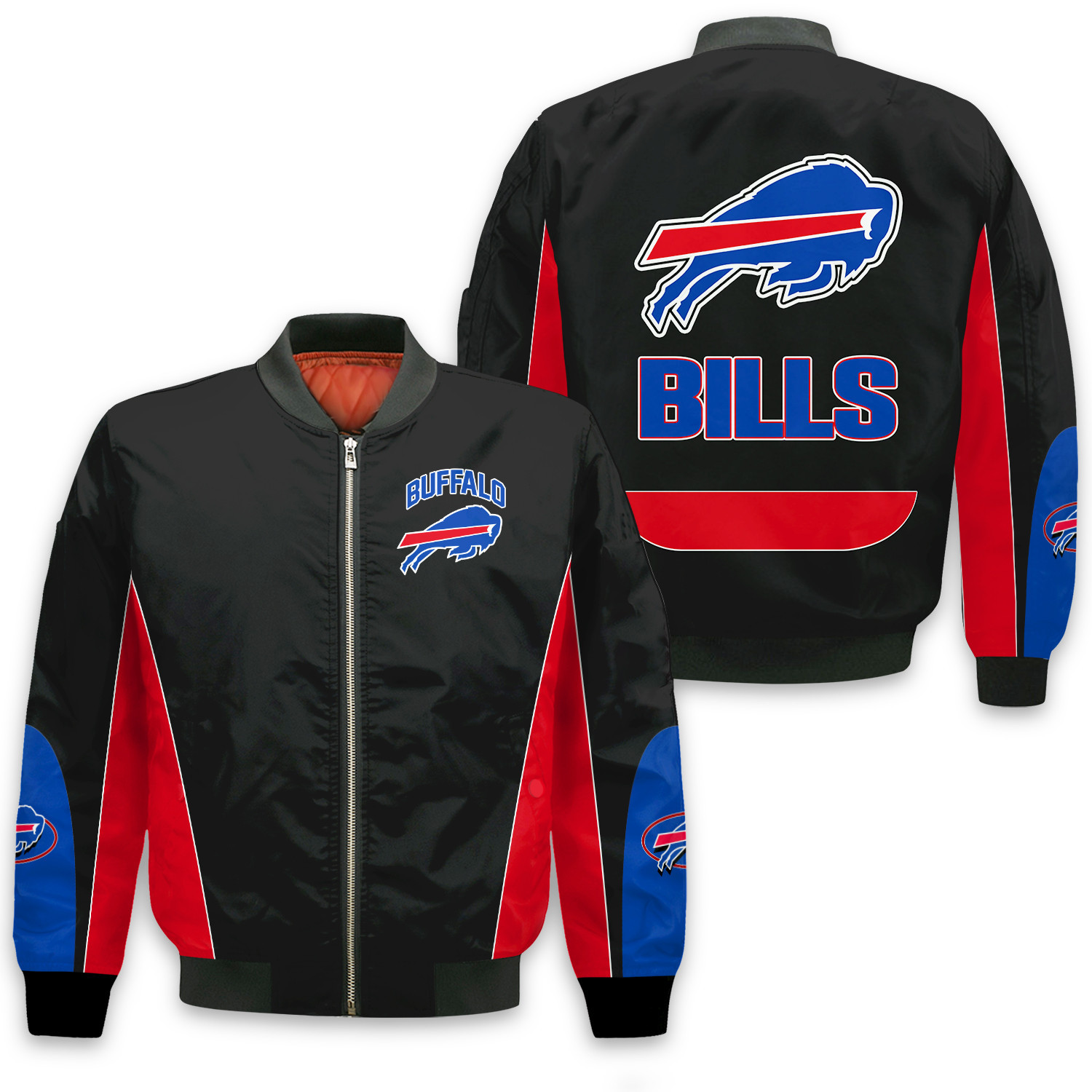Buffalo Bills Football Team In Sync With The Home Team Bomber Jacket