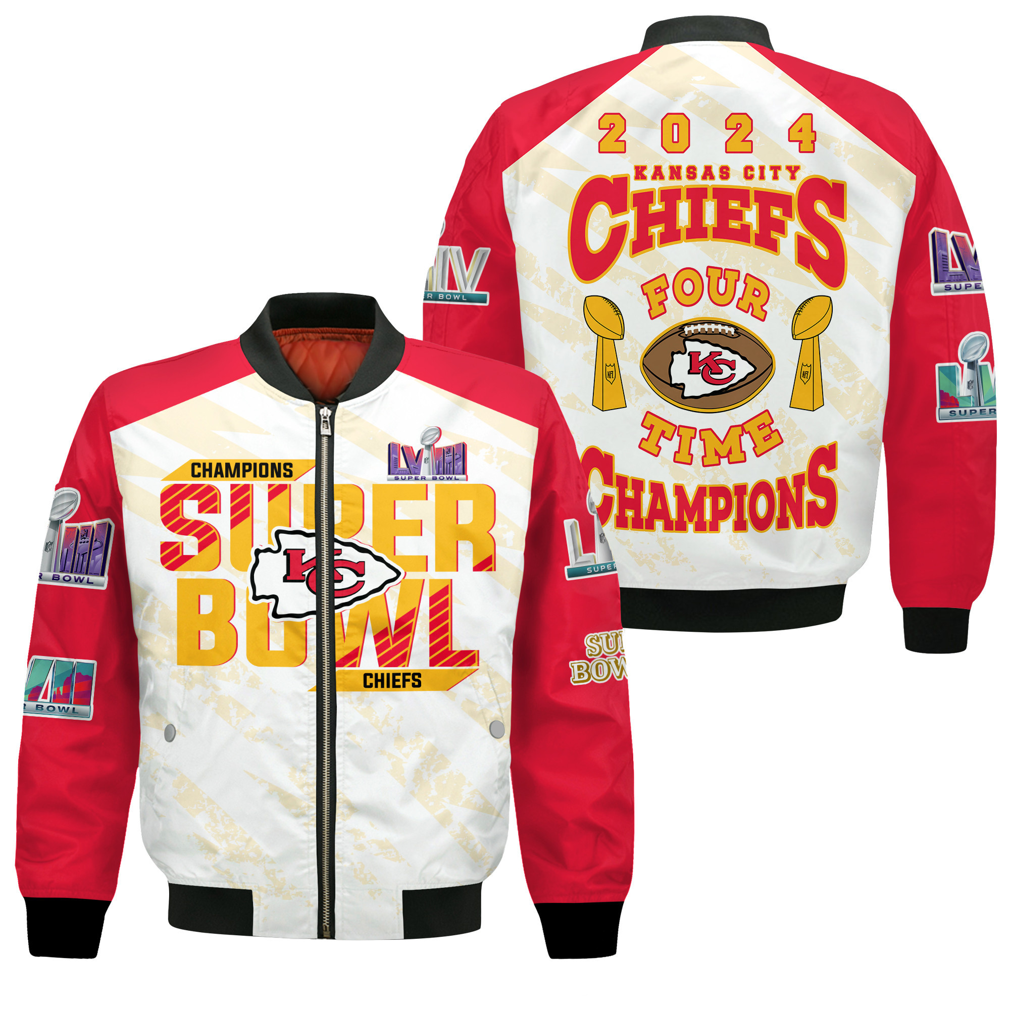 Kansas City Chiefs Super Bowl Lviii Design Bomber Jacket