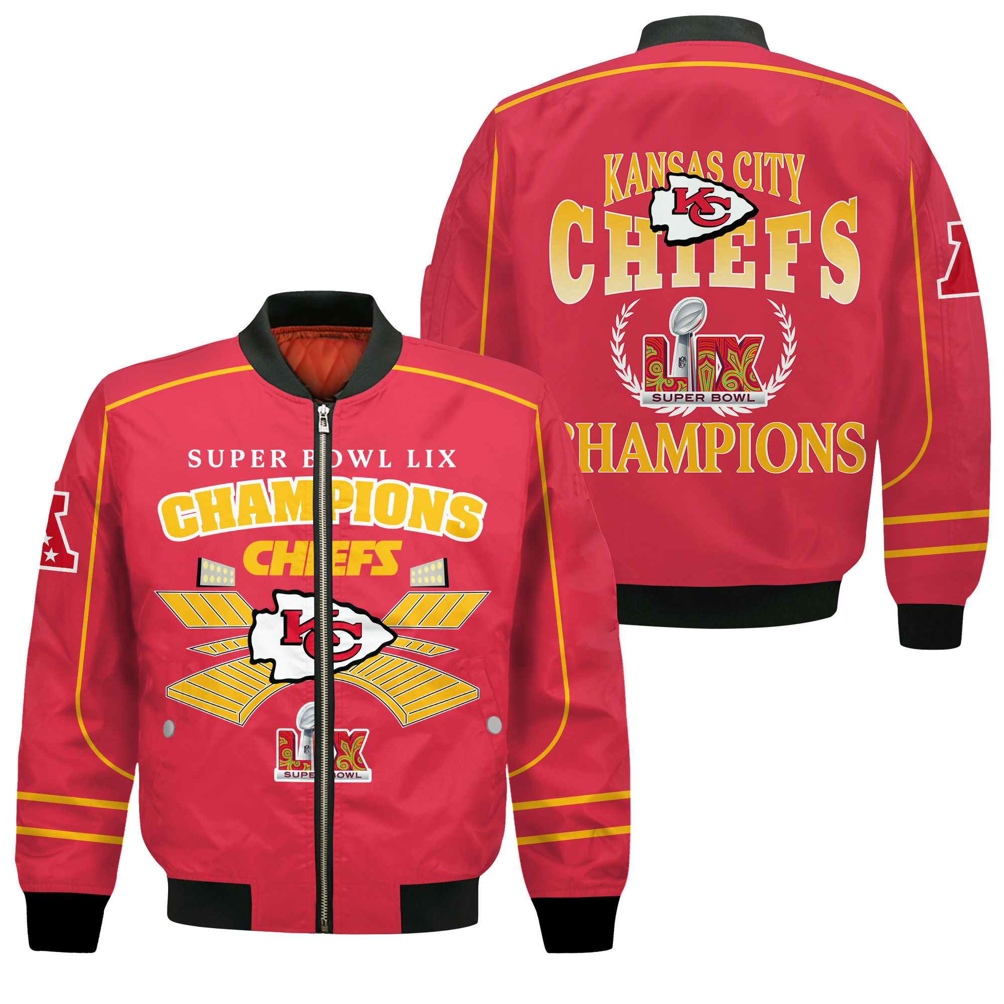 Kansas City Chiefs Super Bowl Lix The New King Bomber Jacket