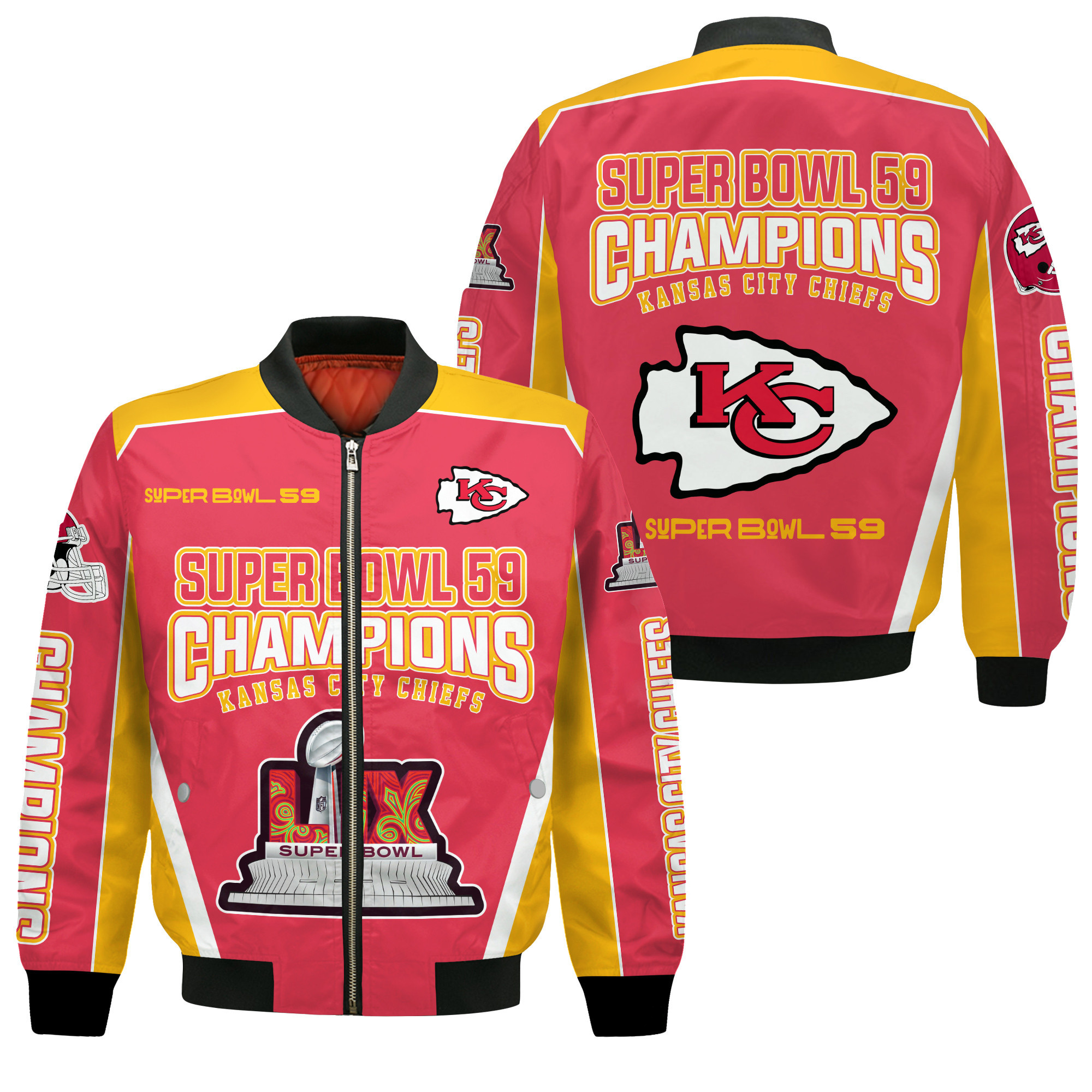 Kansas City Chiefs Super Bowl Lix Top Of The Game Bomber Jacket