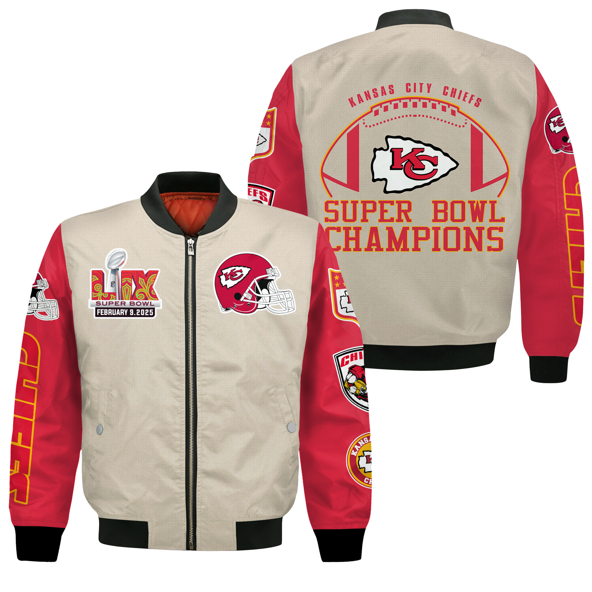Kansas City Chiefs Super Bowl Lix Lead The Way Bomber Jacket