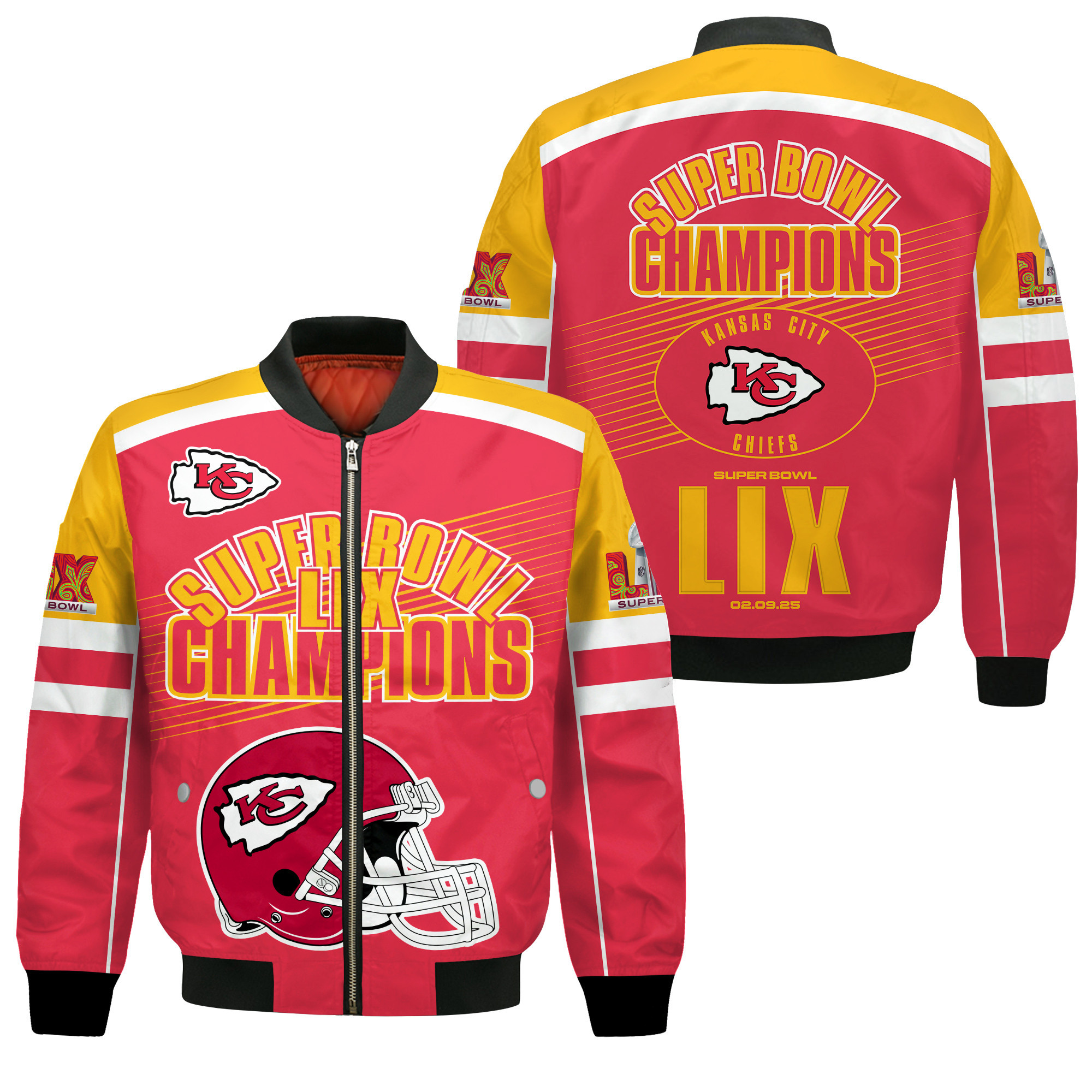 Kansas City Chiefs Super Bowl Lix Achieve Dream Bomber Jacket