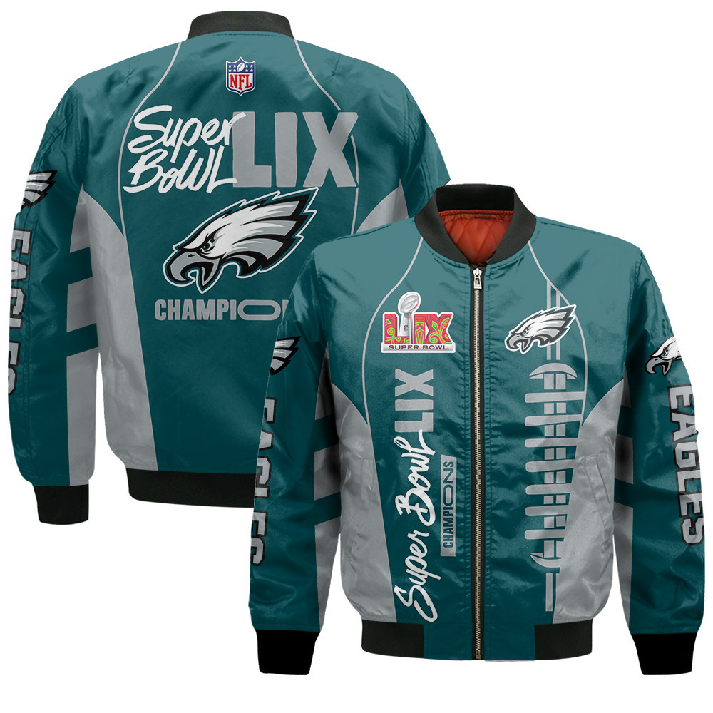 Philadelphia Eagles Super Bowl Lix Champions Relive The Glory Bomber Jacket
