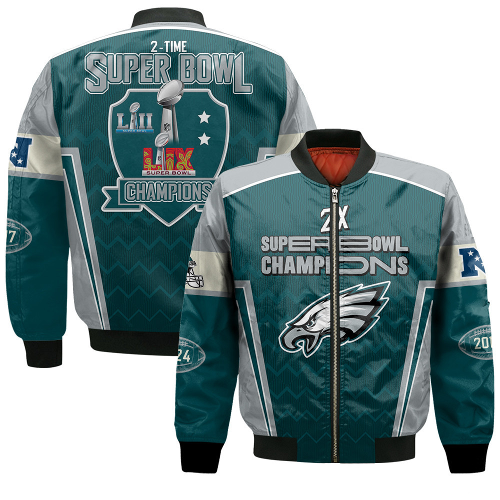 Philadelphia Eagles Super Bowl Lix Champions Wear Your Pride Bomber Jacket