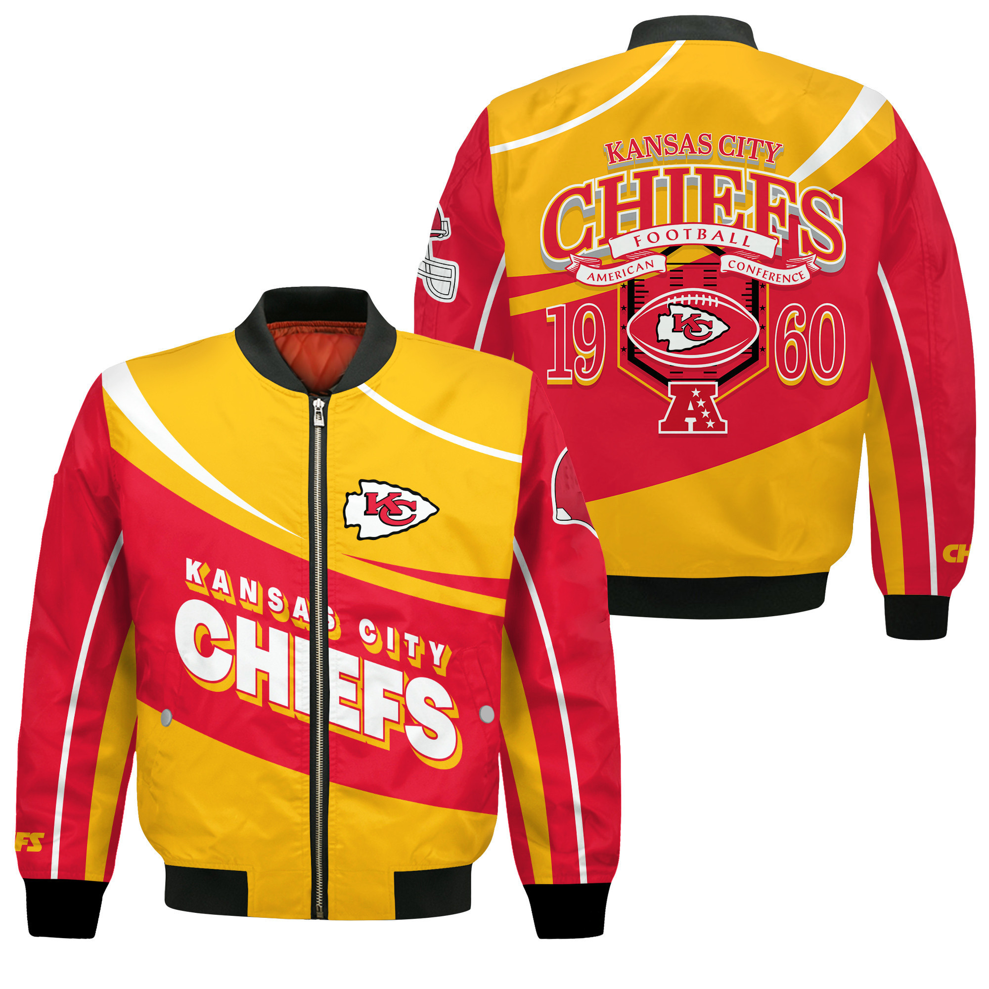 Kansas City Chiefs Football Team Supreme On The Pitch Bomber Jacket
