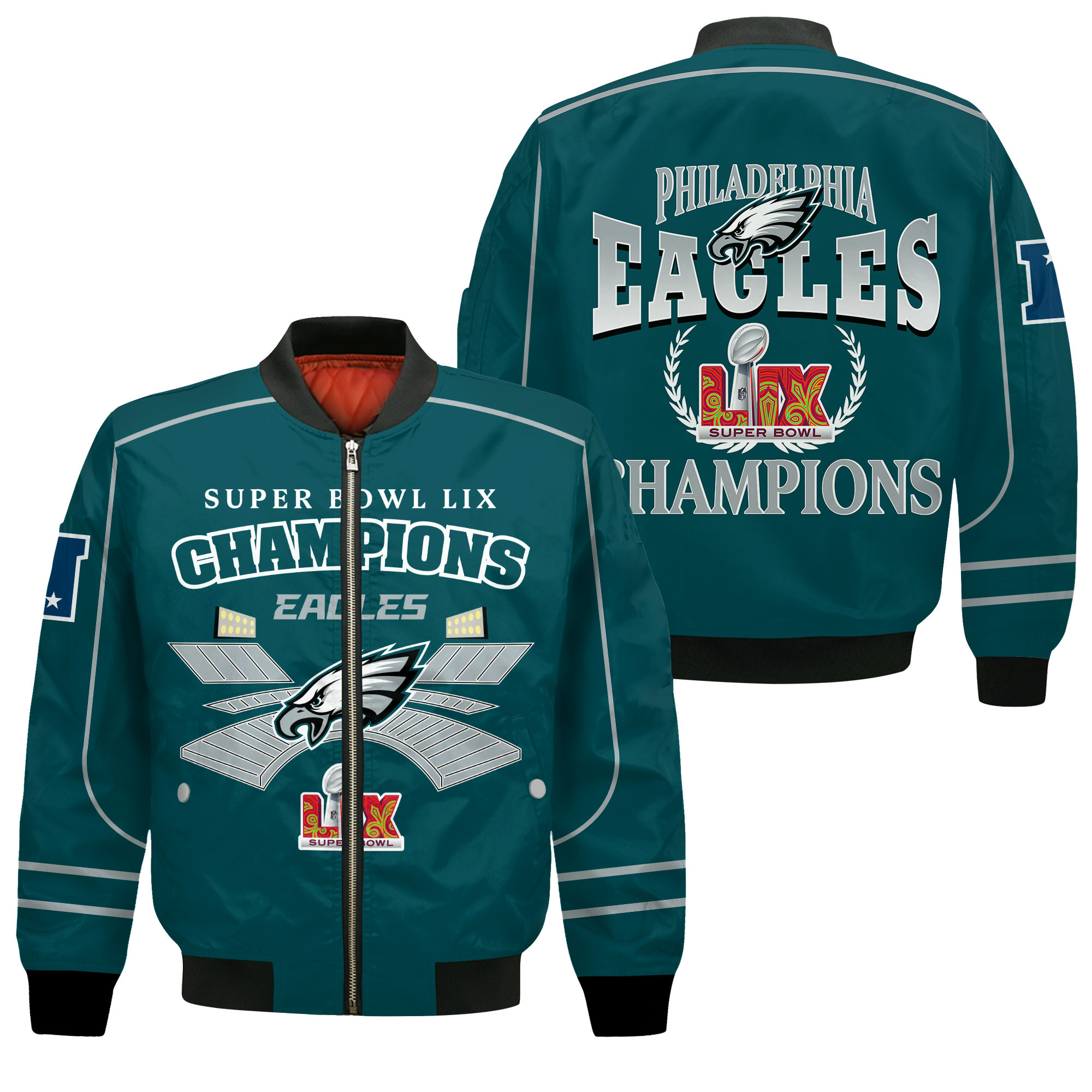 Philadelphia Eagles Super Bowl Lix The New King Bomber Jacket