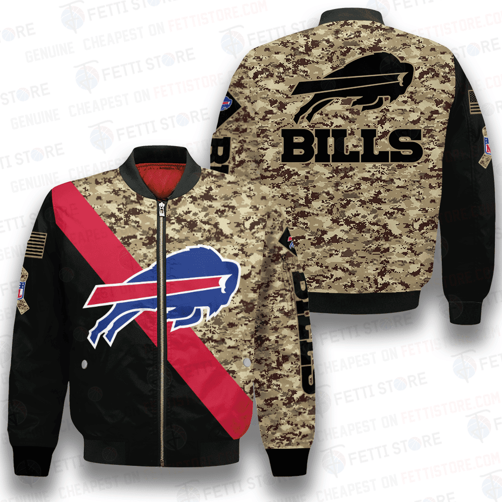 Buffalo Bills National Football League Aop Full Zip Bomber Jacket