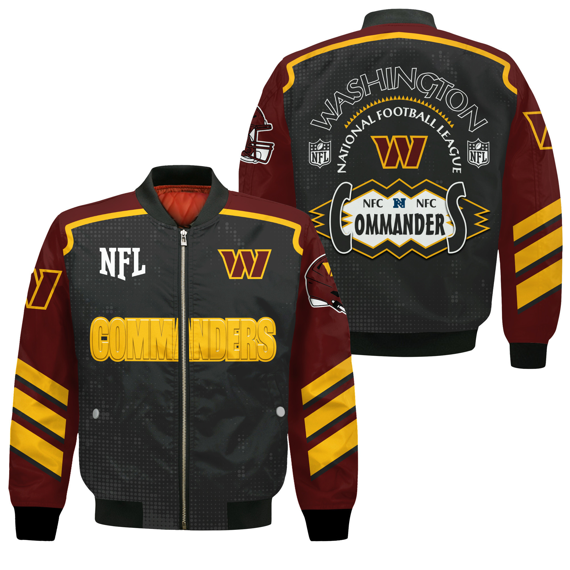 Washington Commanders Football Team Relentless Determination Bomber Jacket