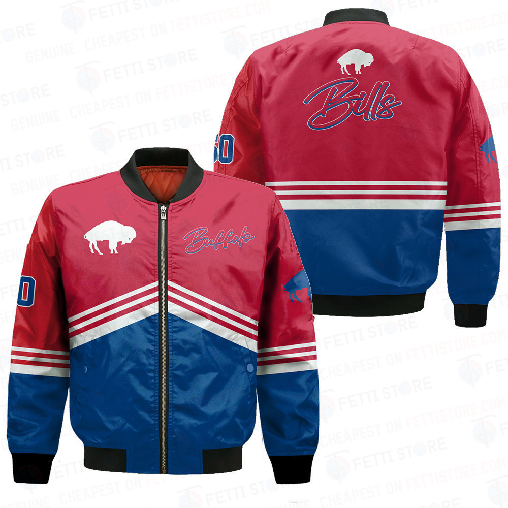 Buffalo Bills National Football League Aop Special Zipper Bomber Jacket