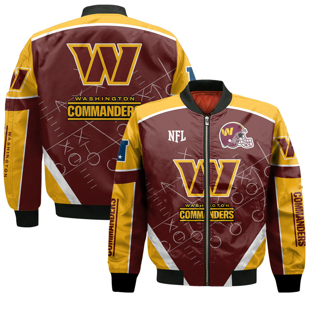 Washington Commanders Football Team The Heat Of The New Season Bomber Jacket