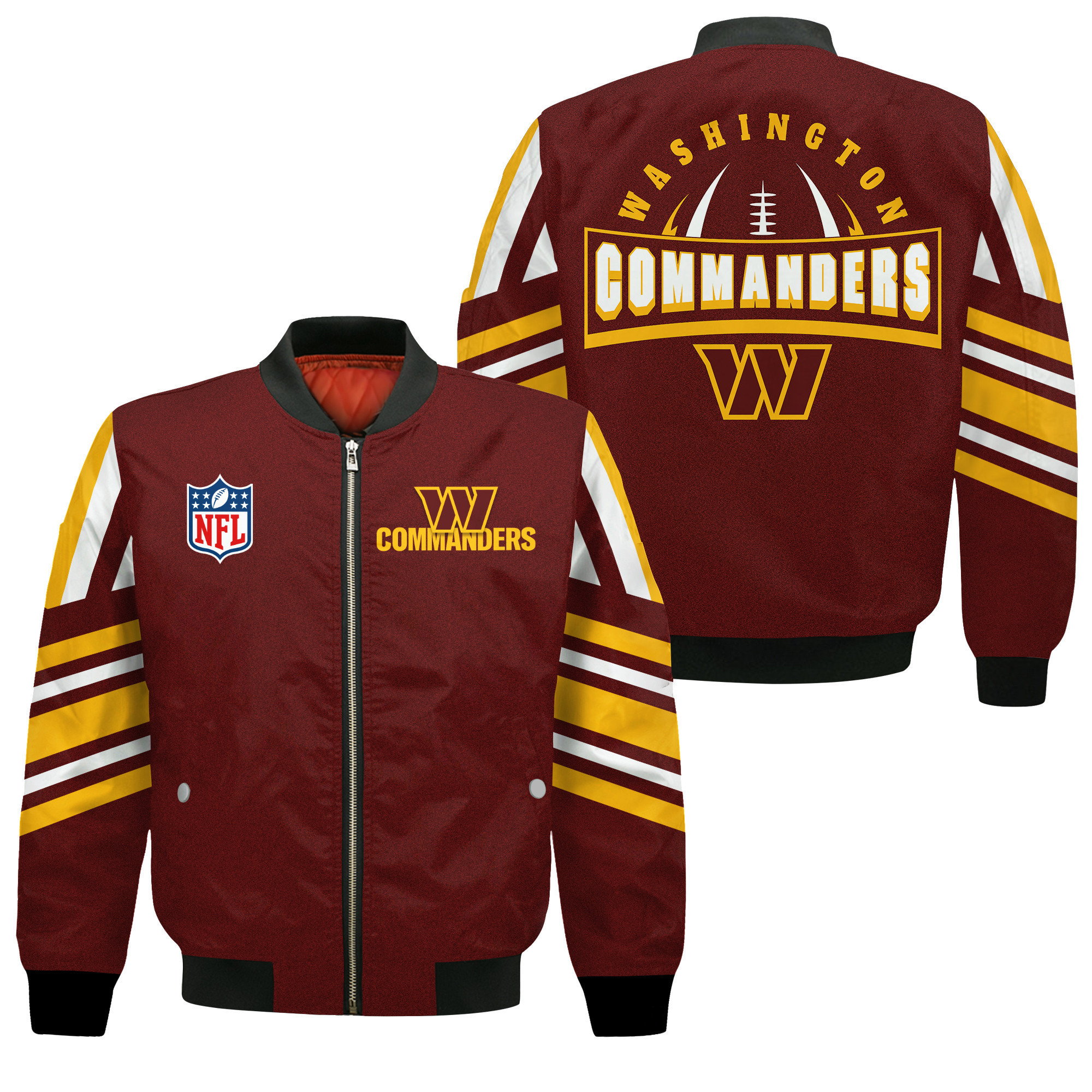 Washington Commanders Football Team Immortal Faith Bomber Jacket