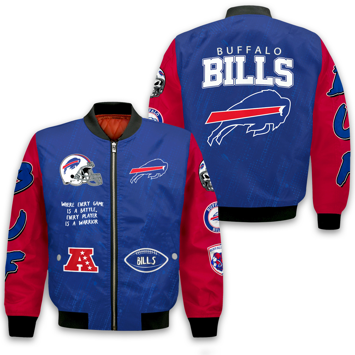 Buffalo Bills National Football League Conquer Every Field Bomber Jacket