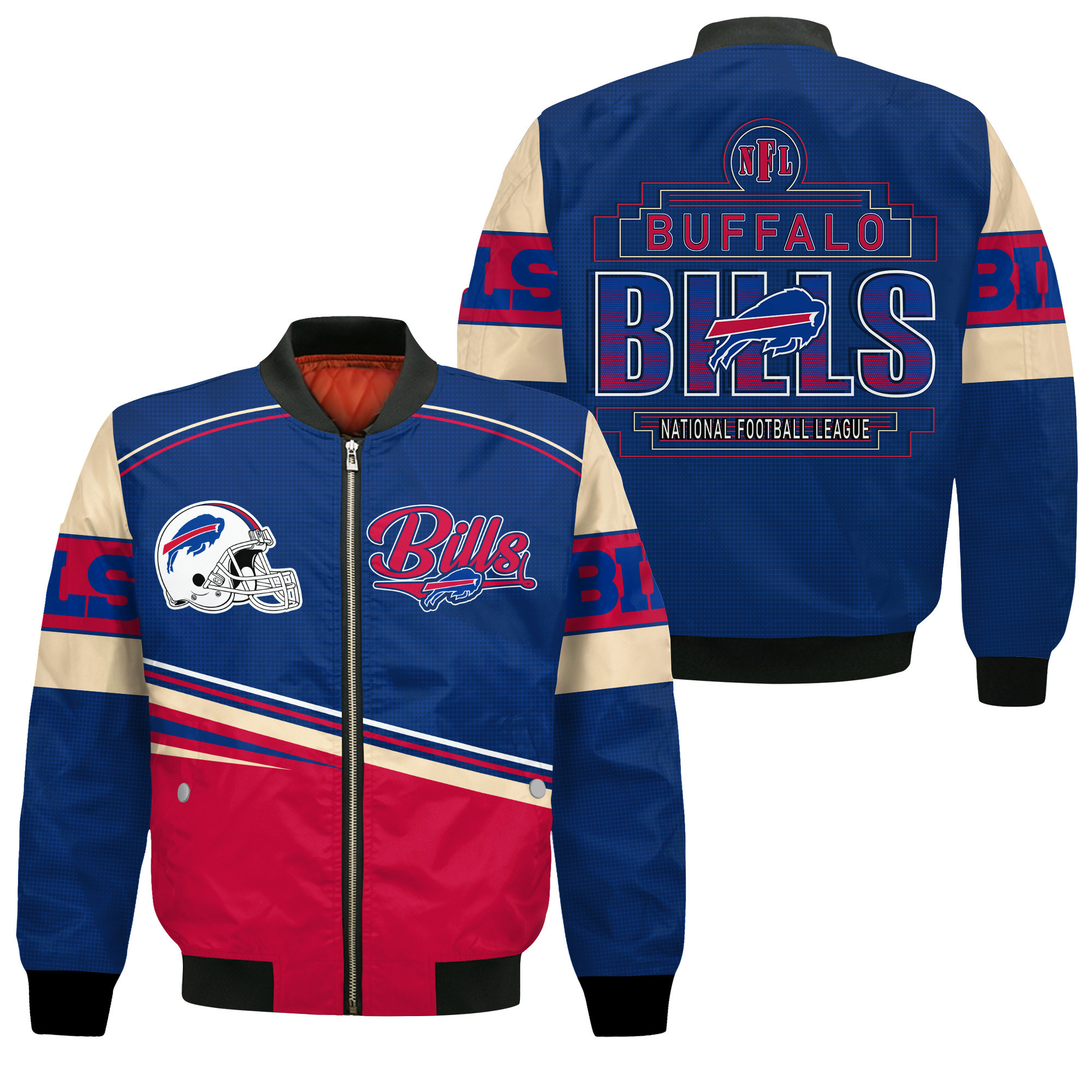 Buffalo Bills Football Team Dare To Be Different Bomber Jacket