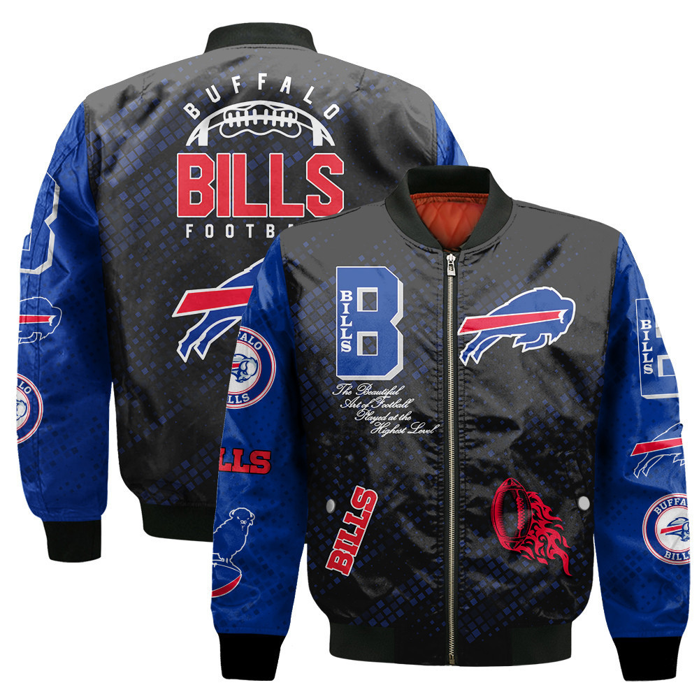 Buffalo Bills National Football League Pattern Bomber Jacket