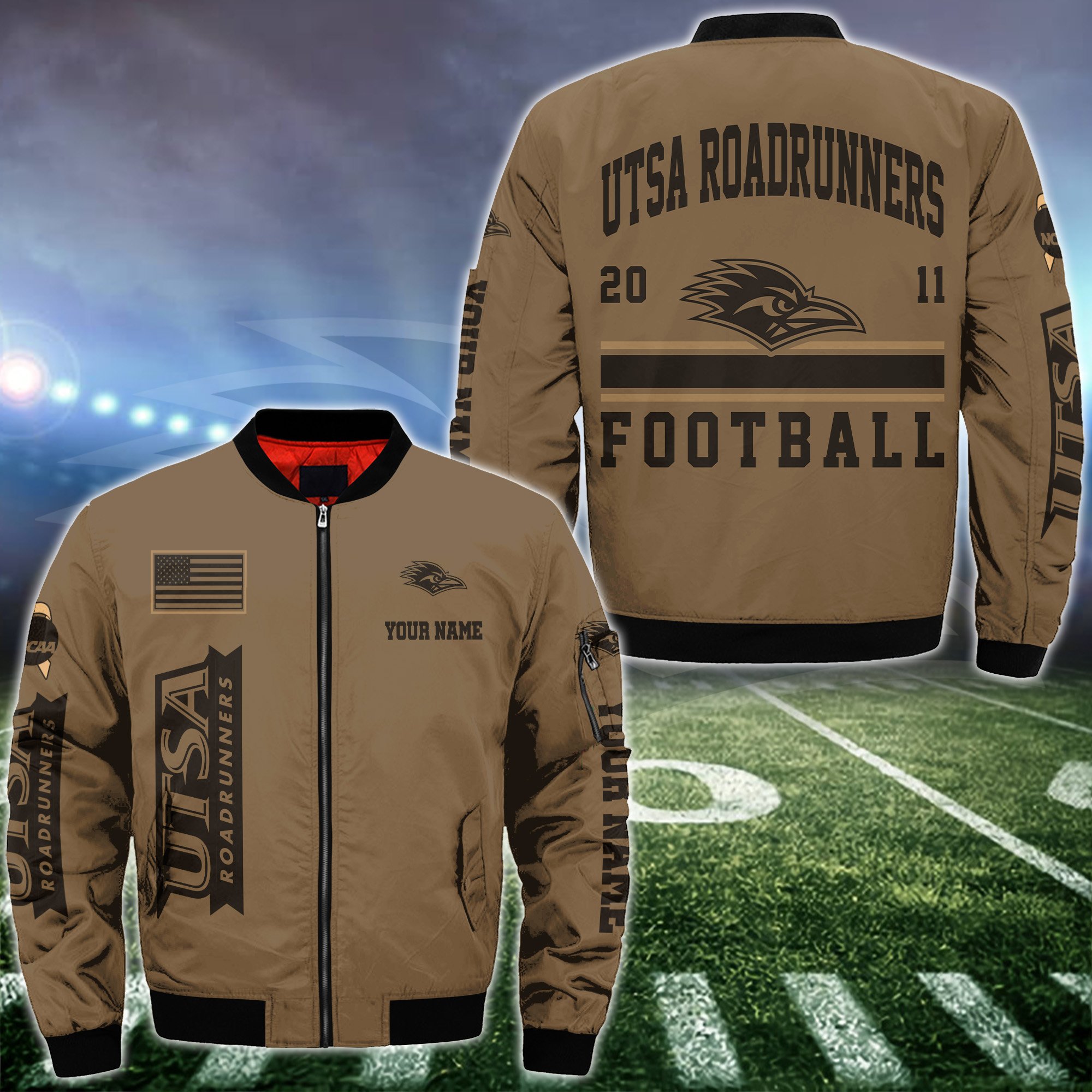 Utsa Roadrunners Bomber Jacket Custom Your Name 2025 Versions Sport Jacket Football Fan Gifts