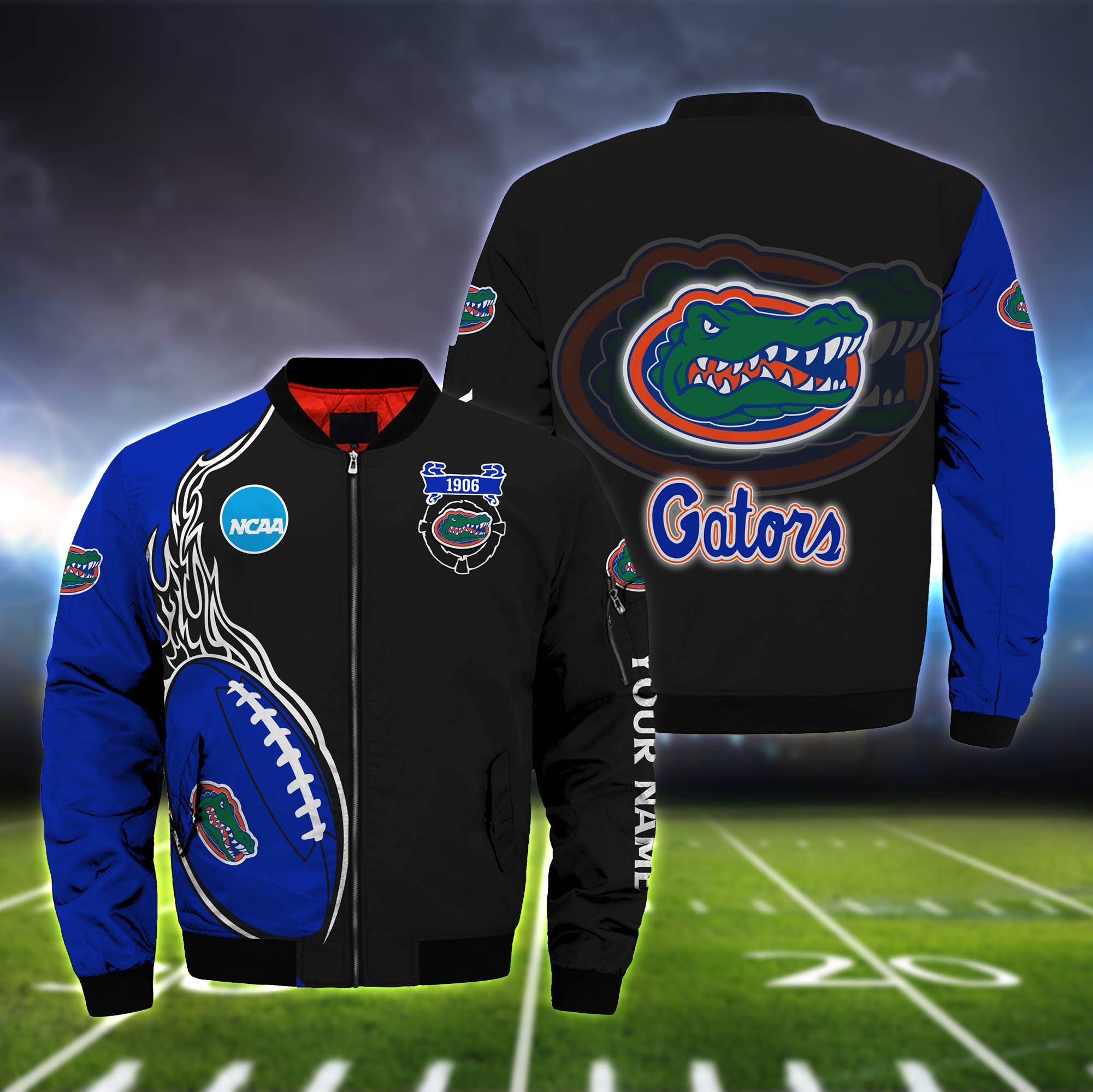 Florida Gators Bomber Jacket Full Zip Jacket For Ncaa Fans Sport