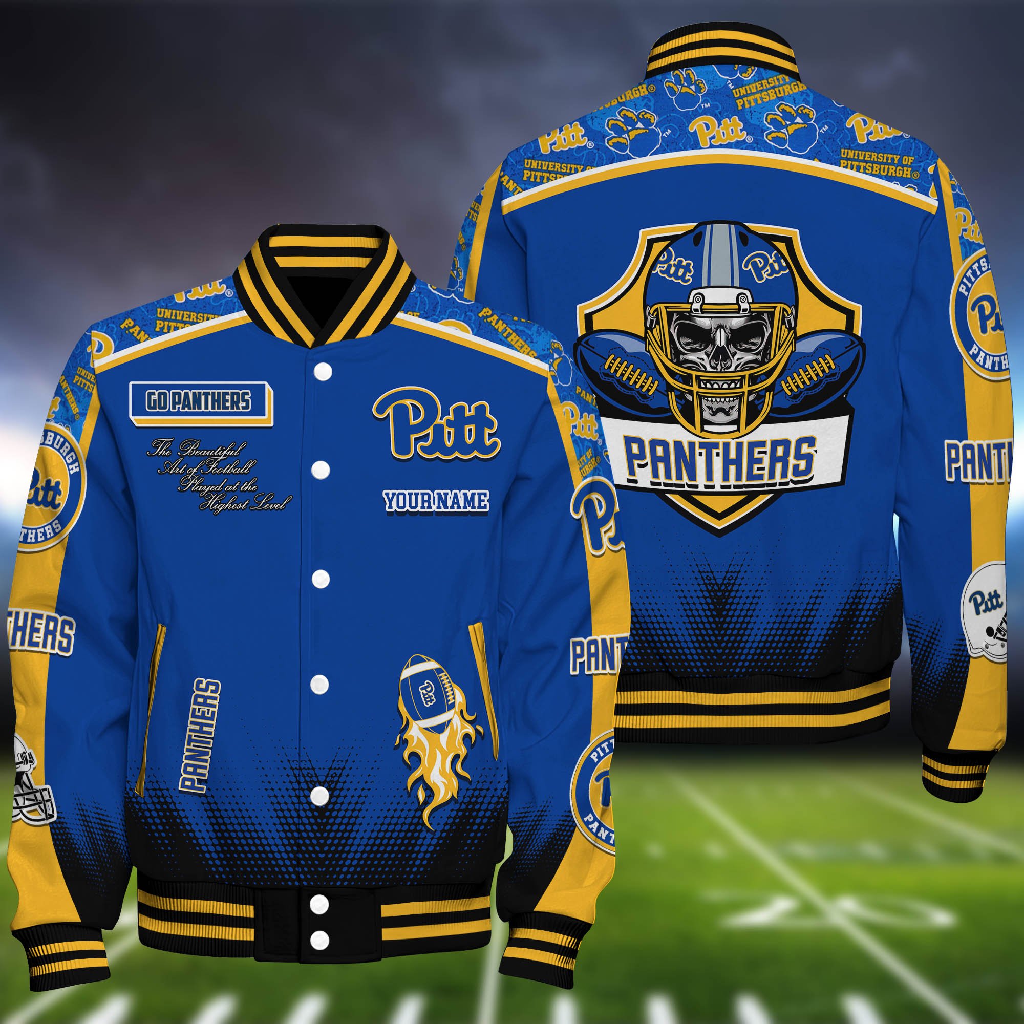 Pittsburgh Panthers Baseball Jacket Personalized Your Name Jackets For Sport Fans