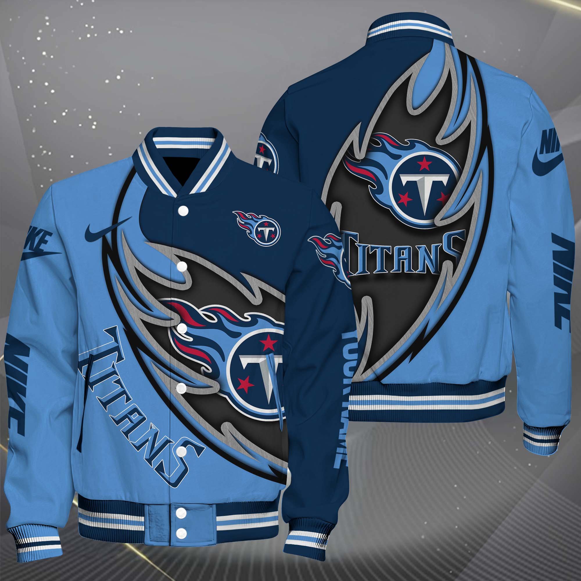 Tennessee Titans Baseball Jacket Sport Jacket Custom You Name Football Fan Gifts