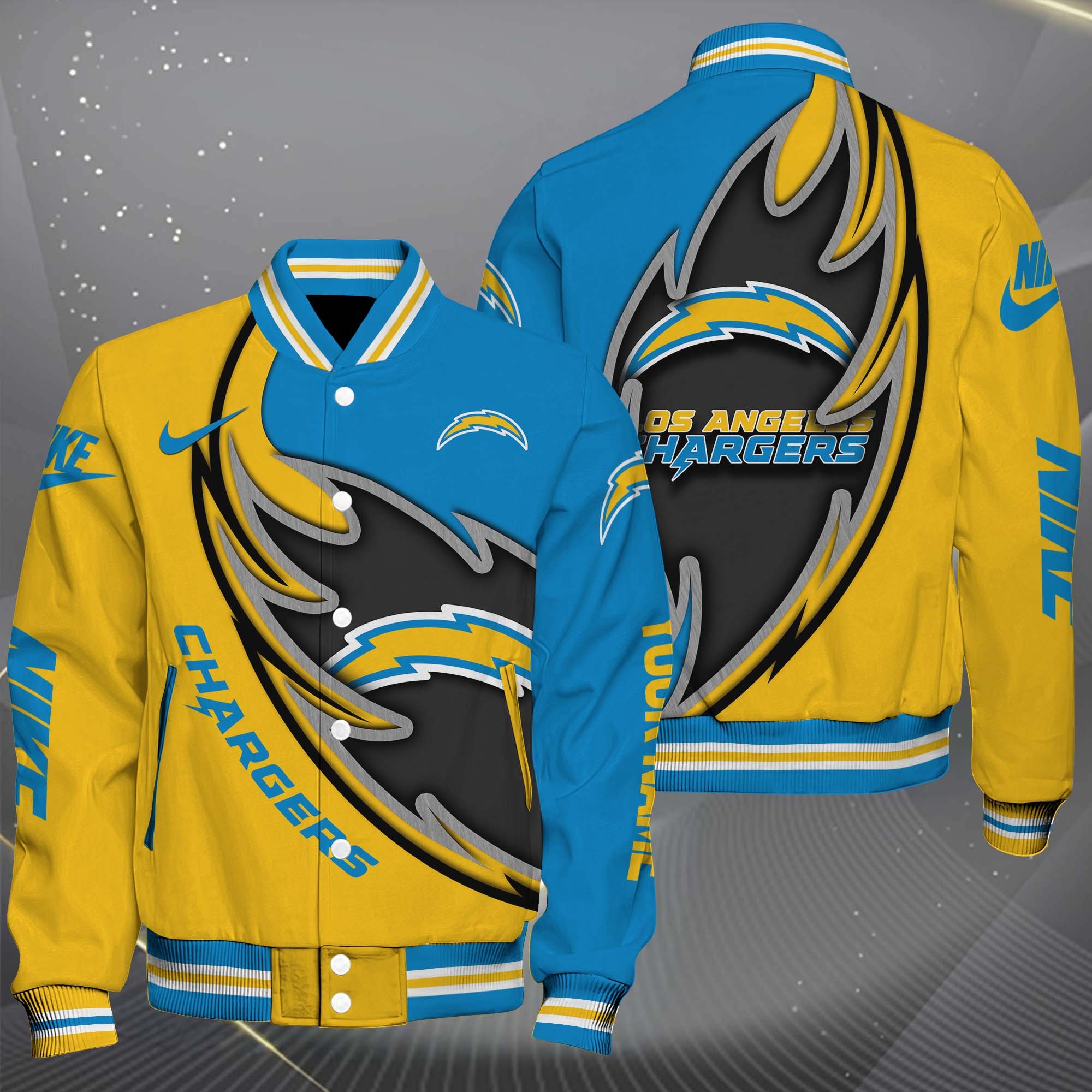 Los Angeles Chargers Baseball Jacket Sport Jacket Custom You Name Football Fan Gifts