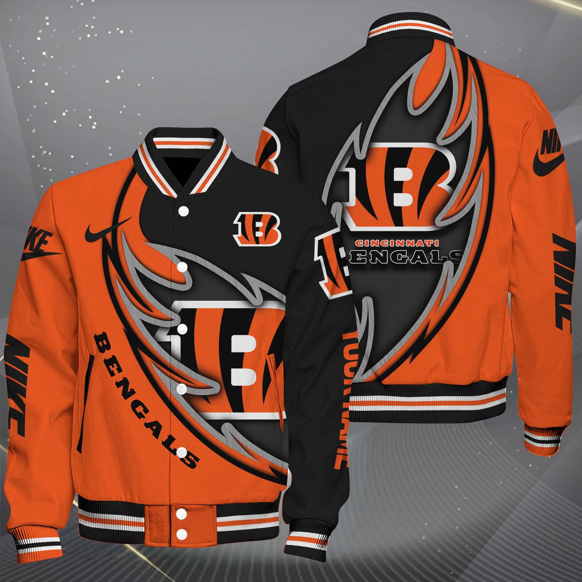 Cincinnati Bengals Baseball Jacket Sport Jacket Custom You Name Football Fan Gifts