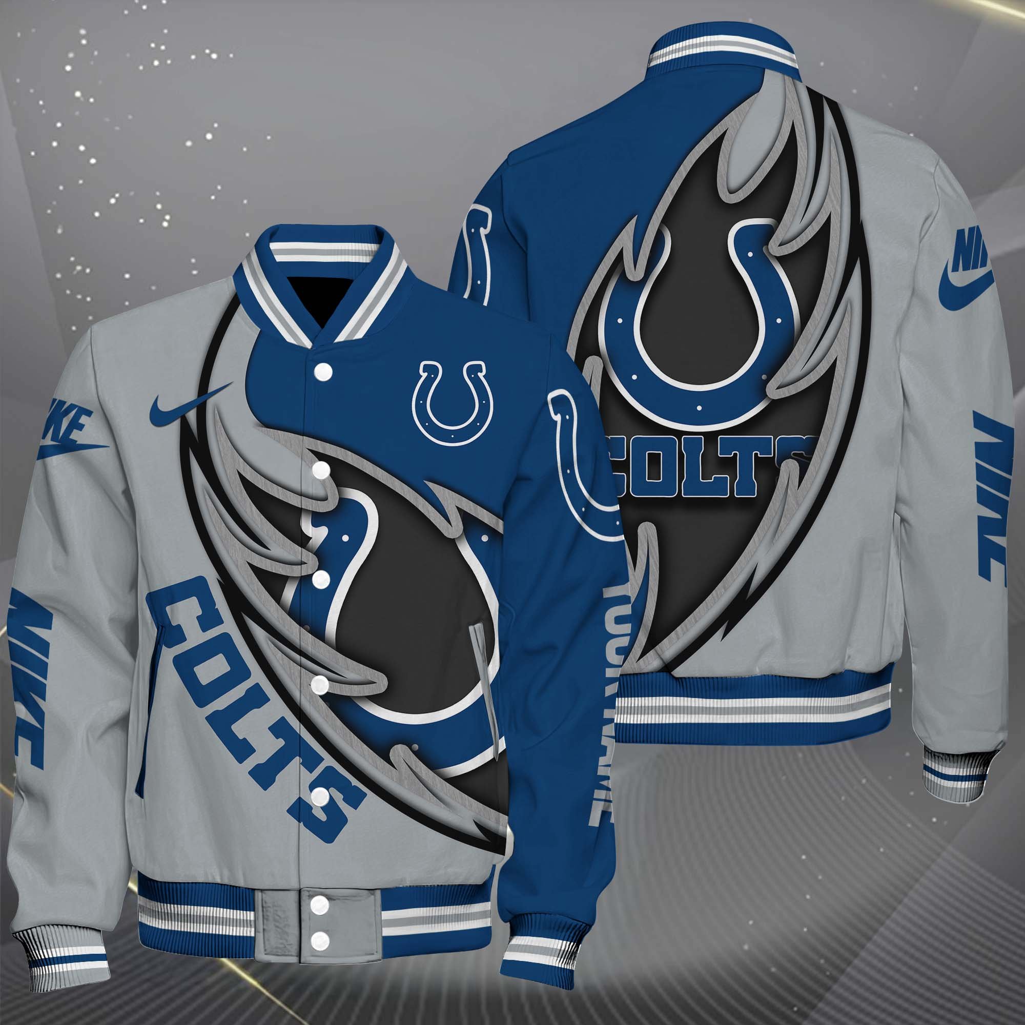 Indianapolis Colts Baseball Jacket Sport Jacket Custom You Name Football Fan Gifts