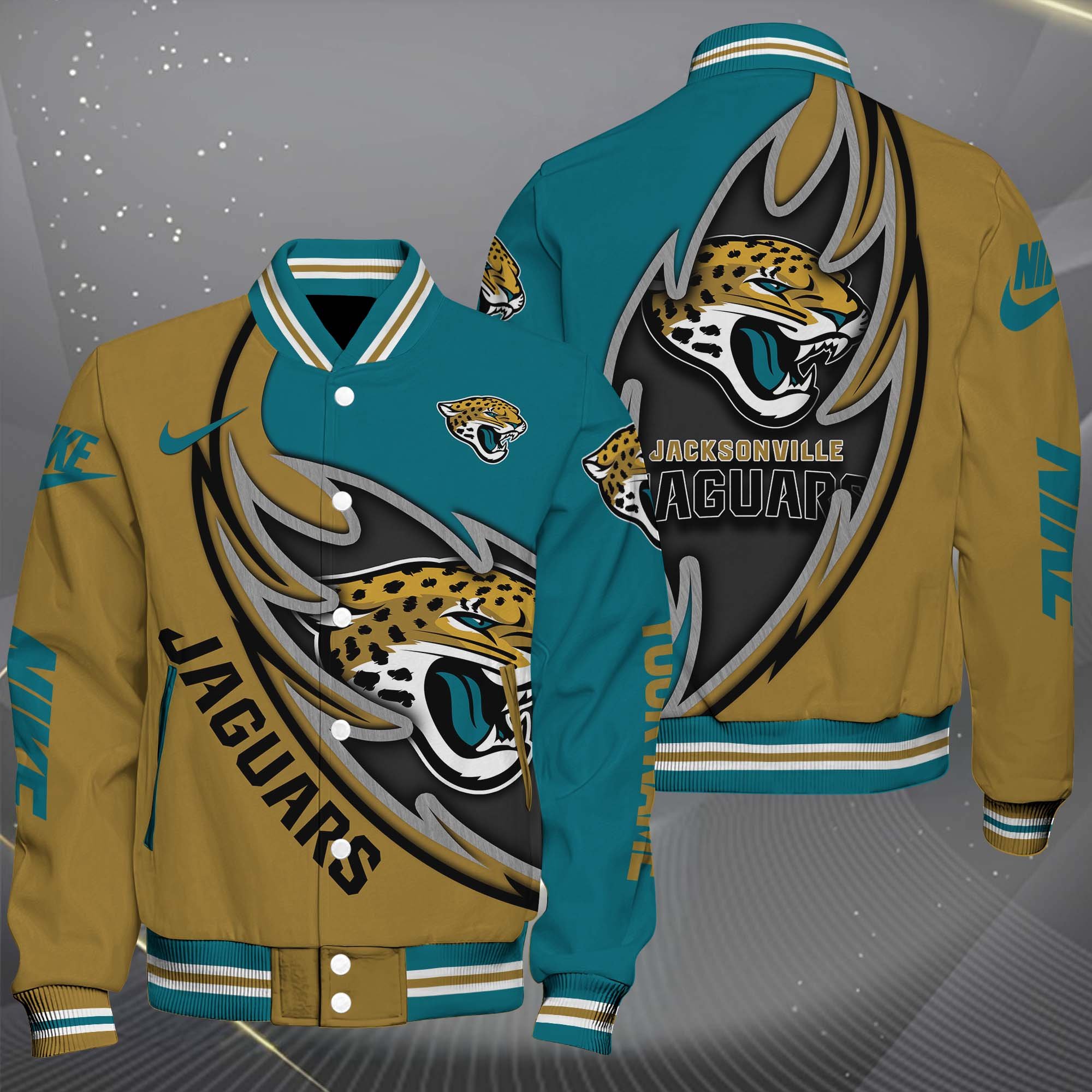 Jacksonville Jaguars Baseball Jacket Sport Jacket Custom You Name Football Fan Gifts