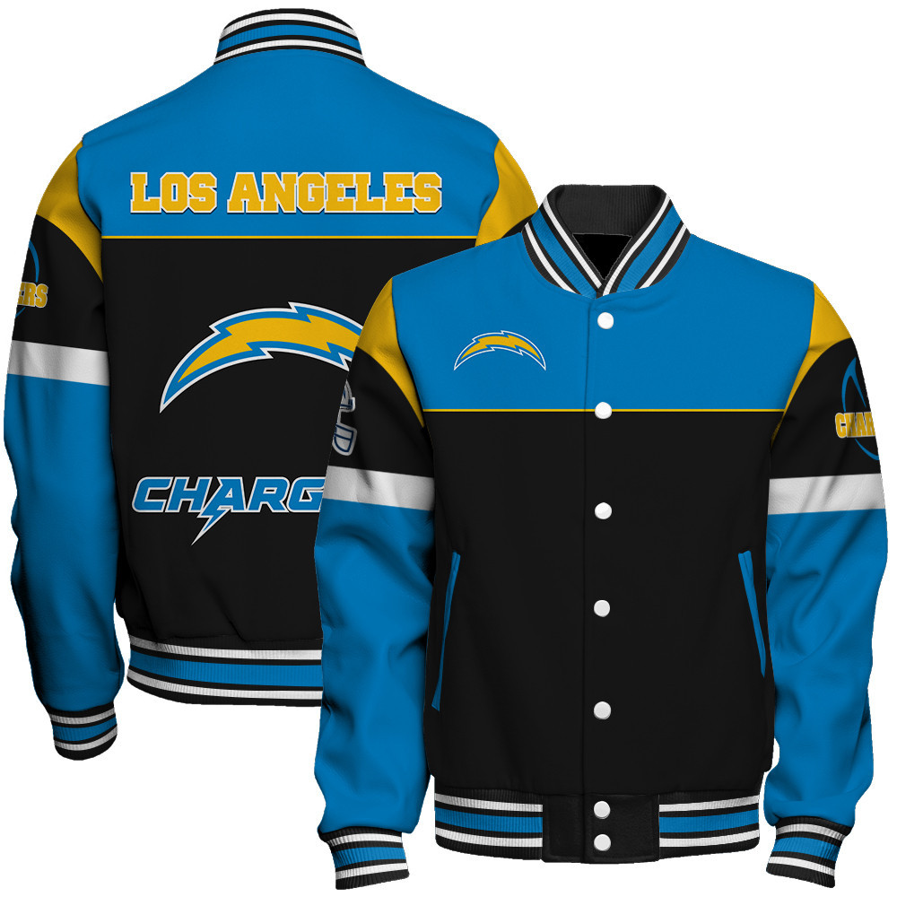 Los Angeles Chargers National Football League 2024 -25 Feel The Power Unisex Varsity Jacket