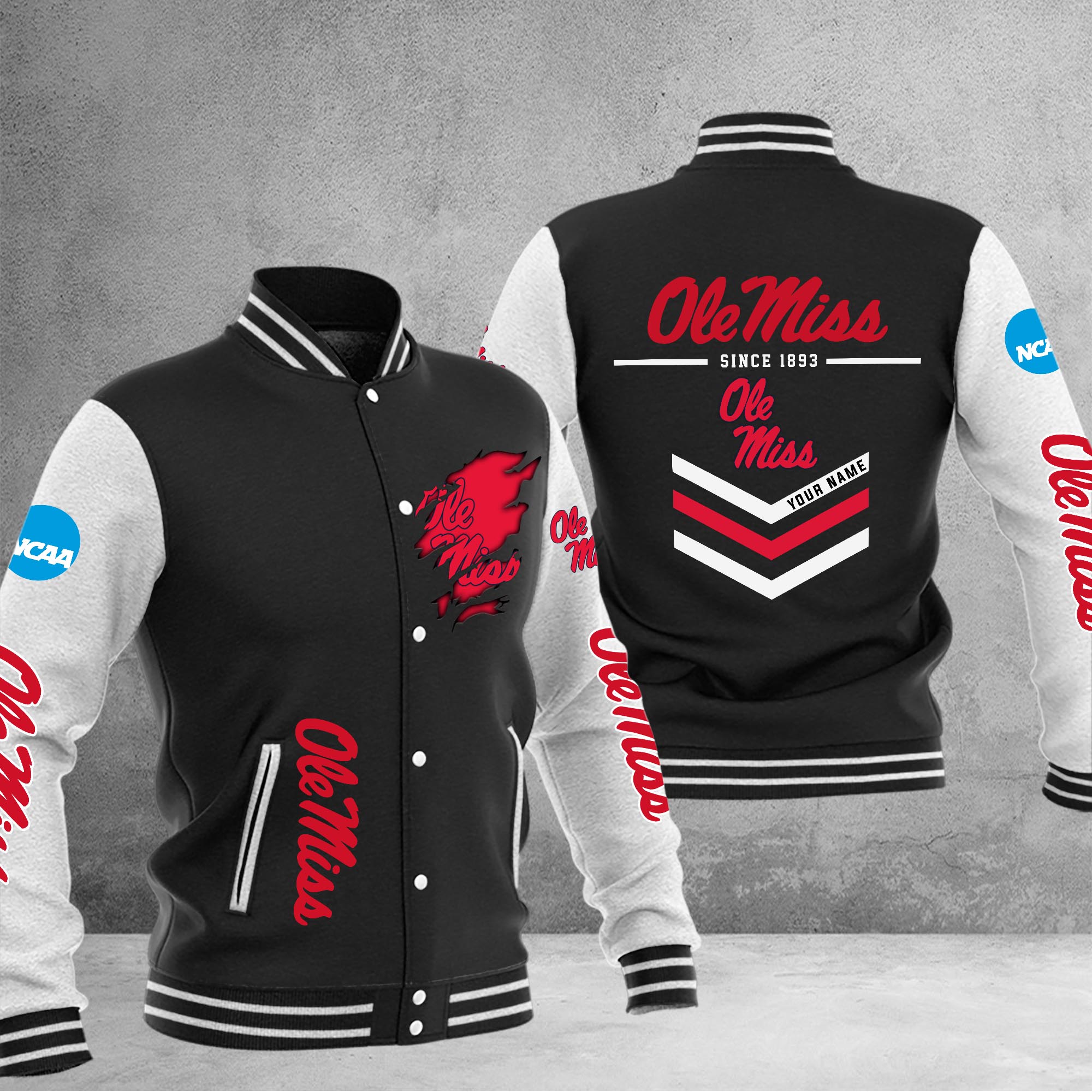 Ole Miss Rebels Varsity Baseball Jacket Special Gift For Men And Women