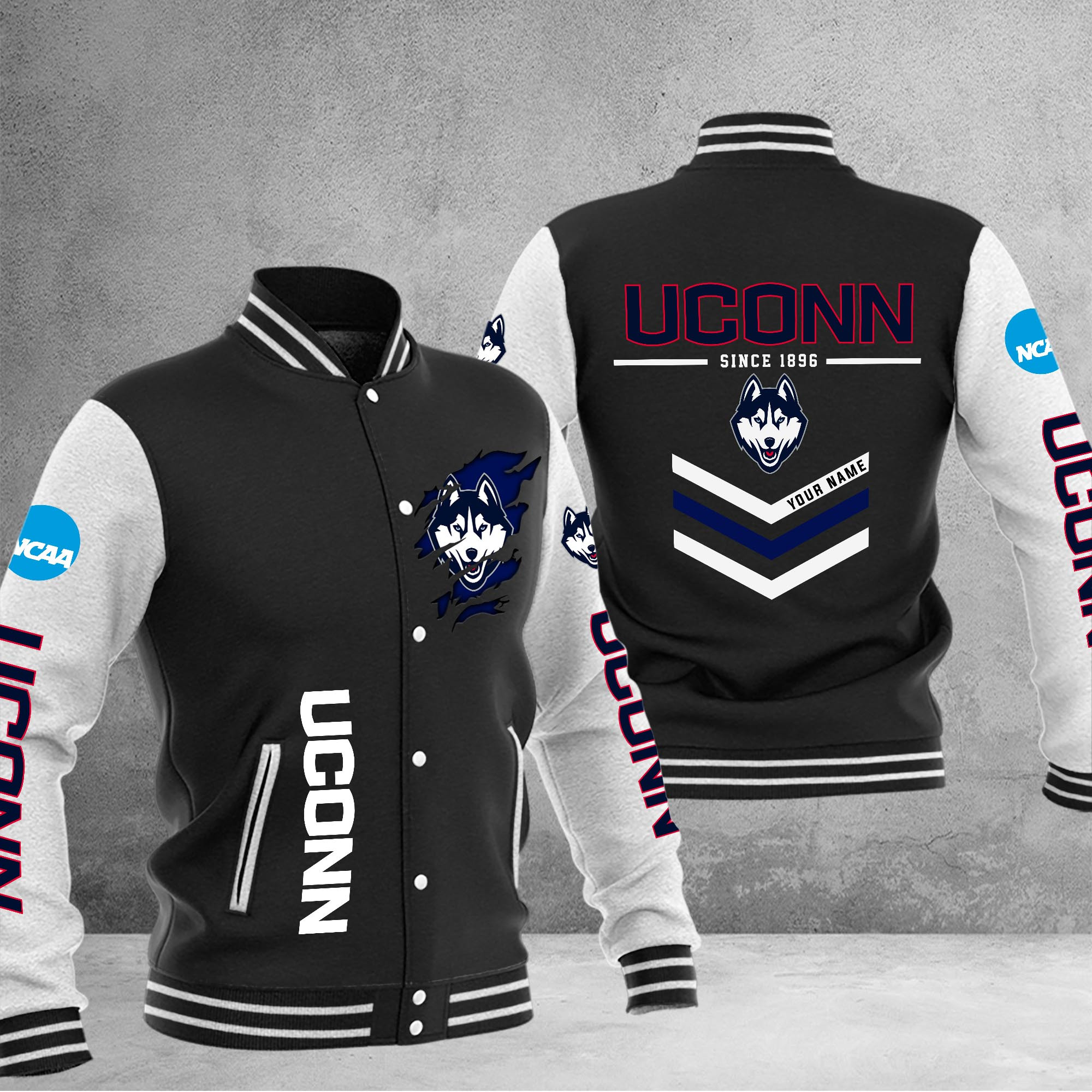 Uconn Huskies Varsity Baseball Jacket