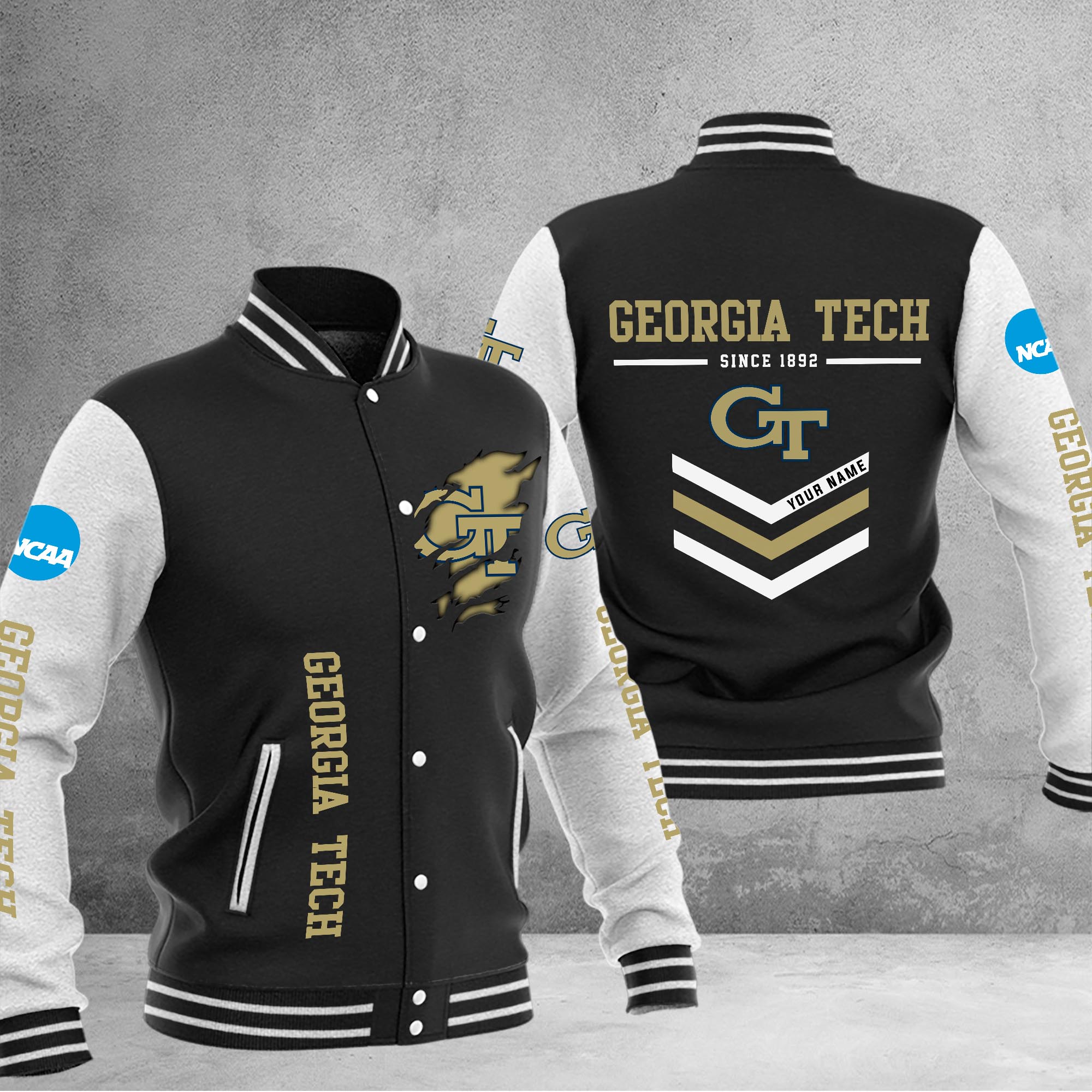 Georgia Tech Yellow Jacket Special Gift For Men And Womens Varsity Baseball Jacket Special Gift For Men And Women
