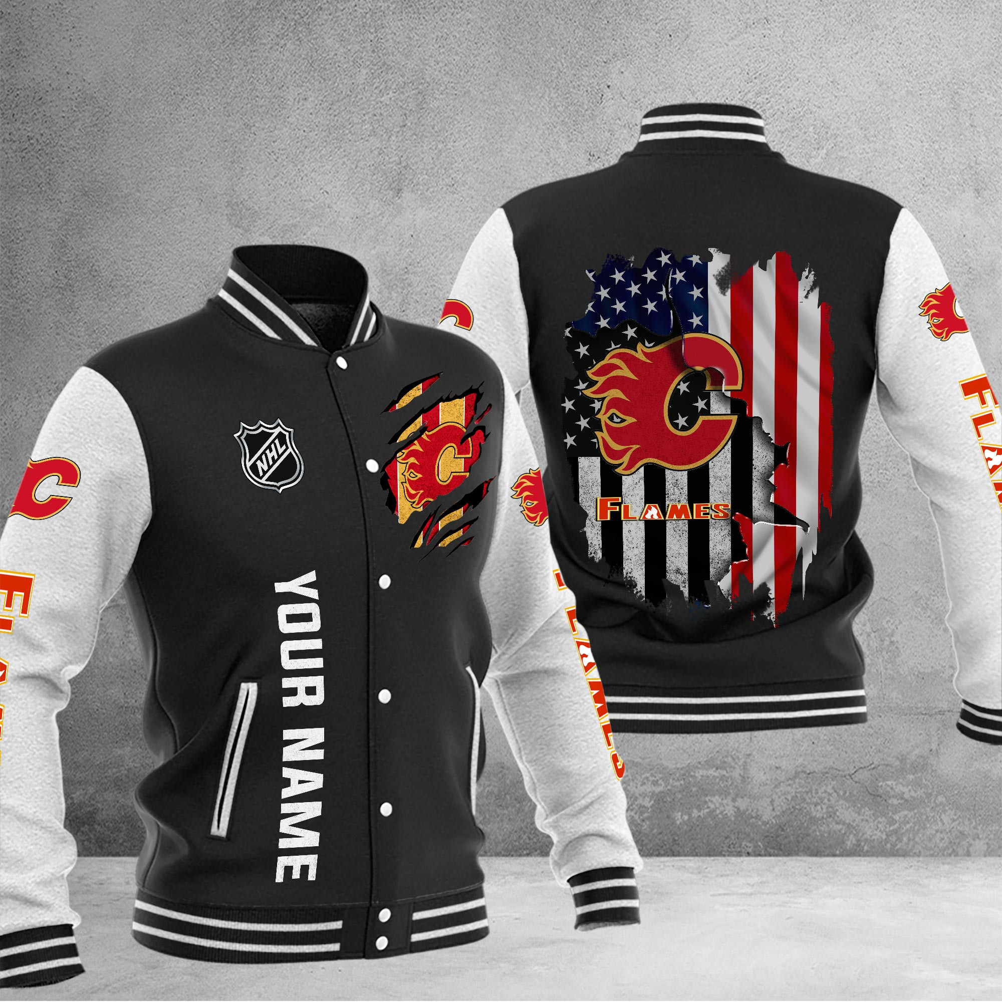 Calgary Flames Baseball Jacket Special Gift For Men And Women