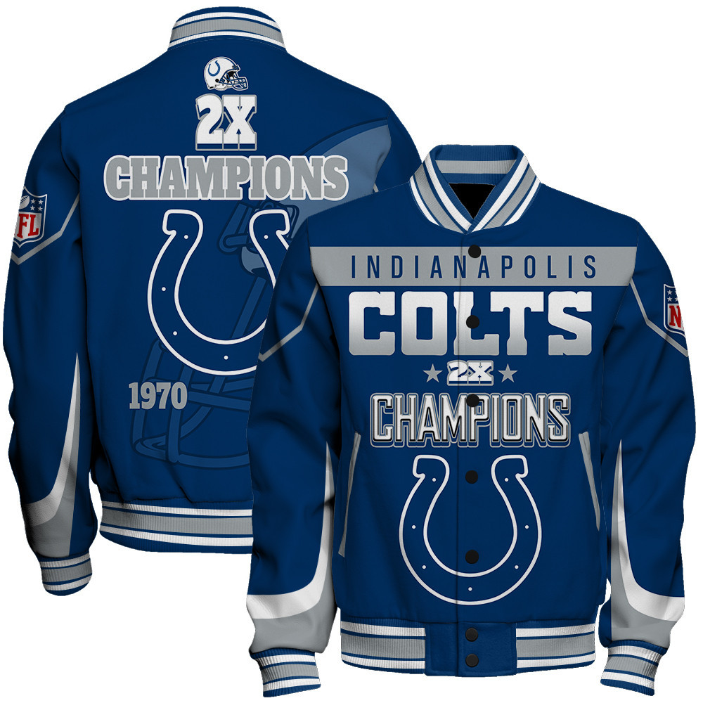 Indianapolis Colts 2X Super Bowl Champions Varsity Jacket