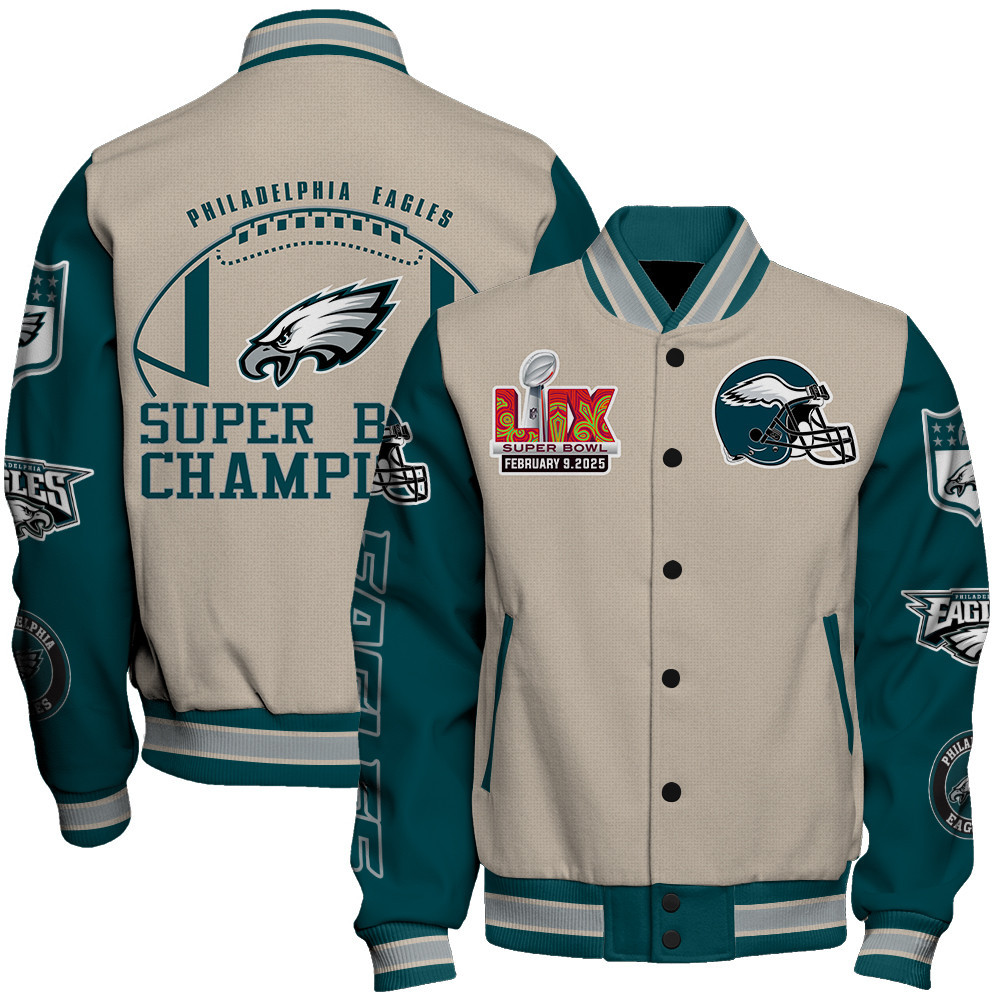 Philadelphia Eagles Super Bowl LIX Lead The Way Varsity Jacket
