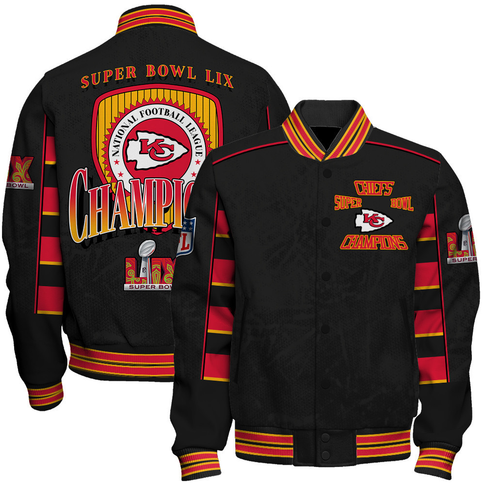 Kansas City Chiefs Super Bowl LIX Champion's Style Varsity Jacket