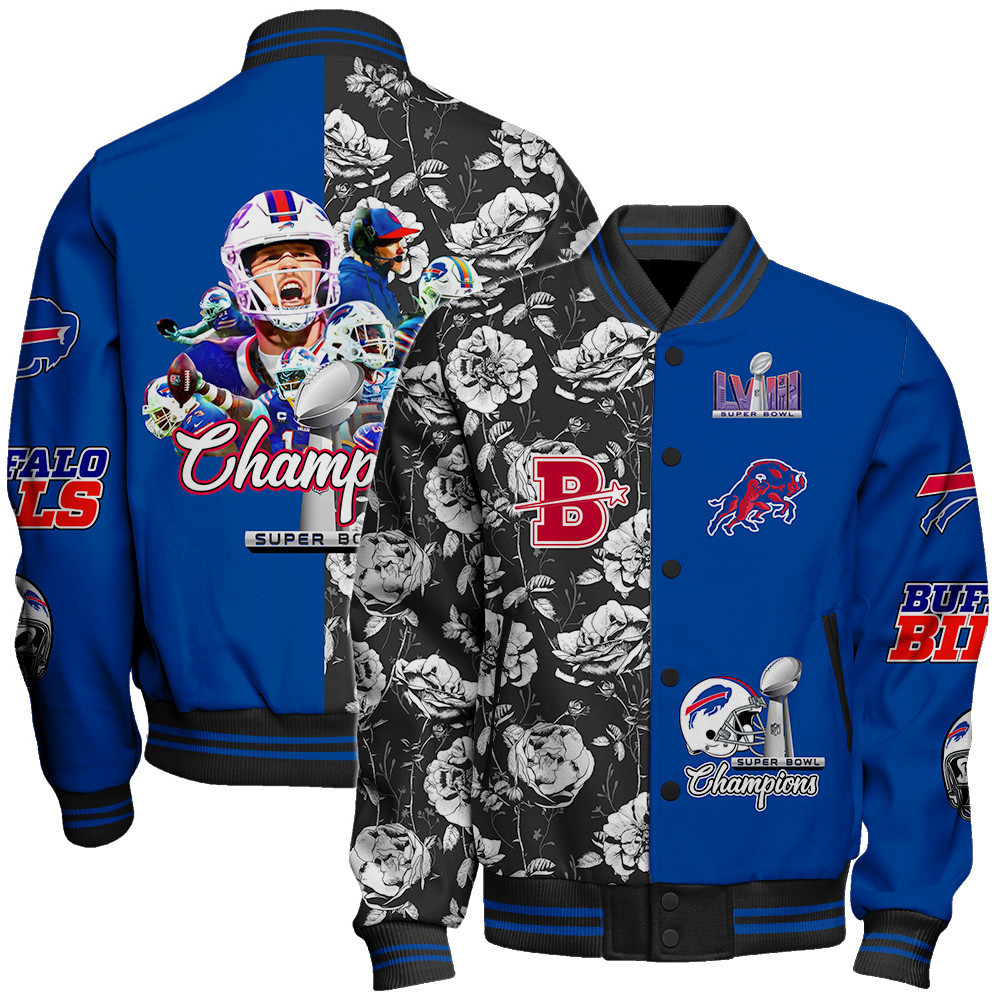 Buffalo Bills NFL Football Baseball Varsity Jacket For Fans