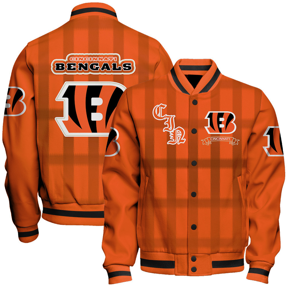 Cincinnati Bengals Football Team 2025 Unforgettable Memories Baseball Varsity Jacket