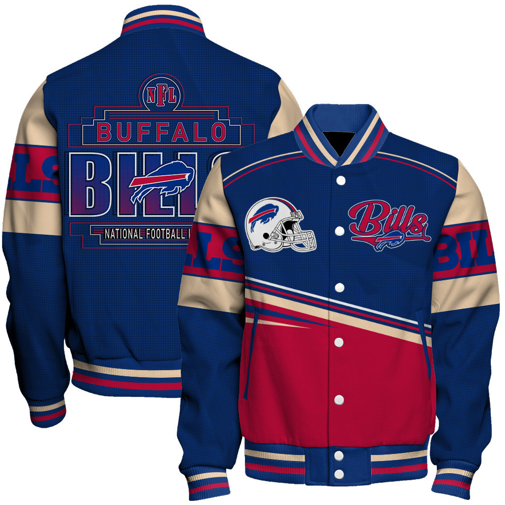 Buffalo Bills Football Team 2025 Dare To Be Different Baseball Varsity Jacket