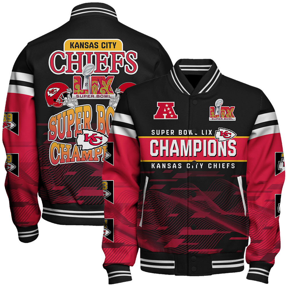 Kansas City Chiefs Super Bowl LIX Champions 2025 Varsity Jacket
