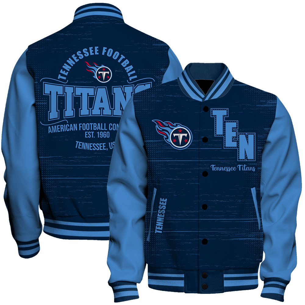Tennessee Titans Football Team 2025 Proud Of The Shirt Baseball Varsity Jacket