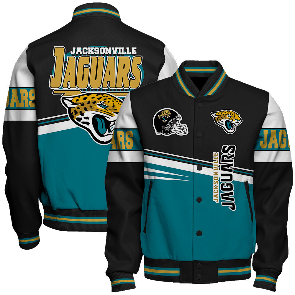 Jacksonville Jaguars Football Team 2025 Second Family Baseball Varsity Jacket