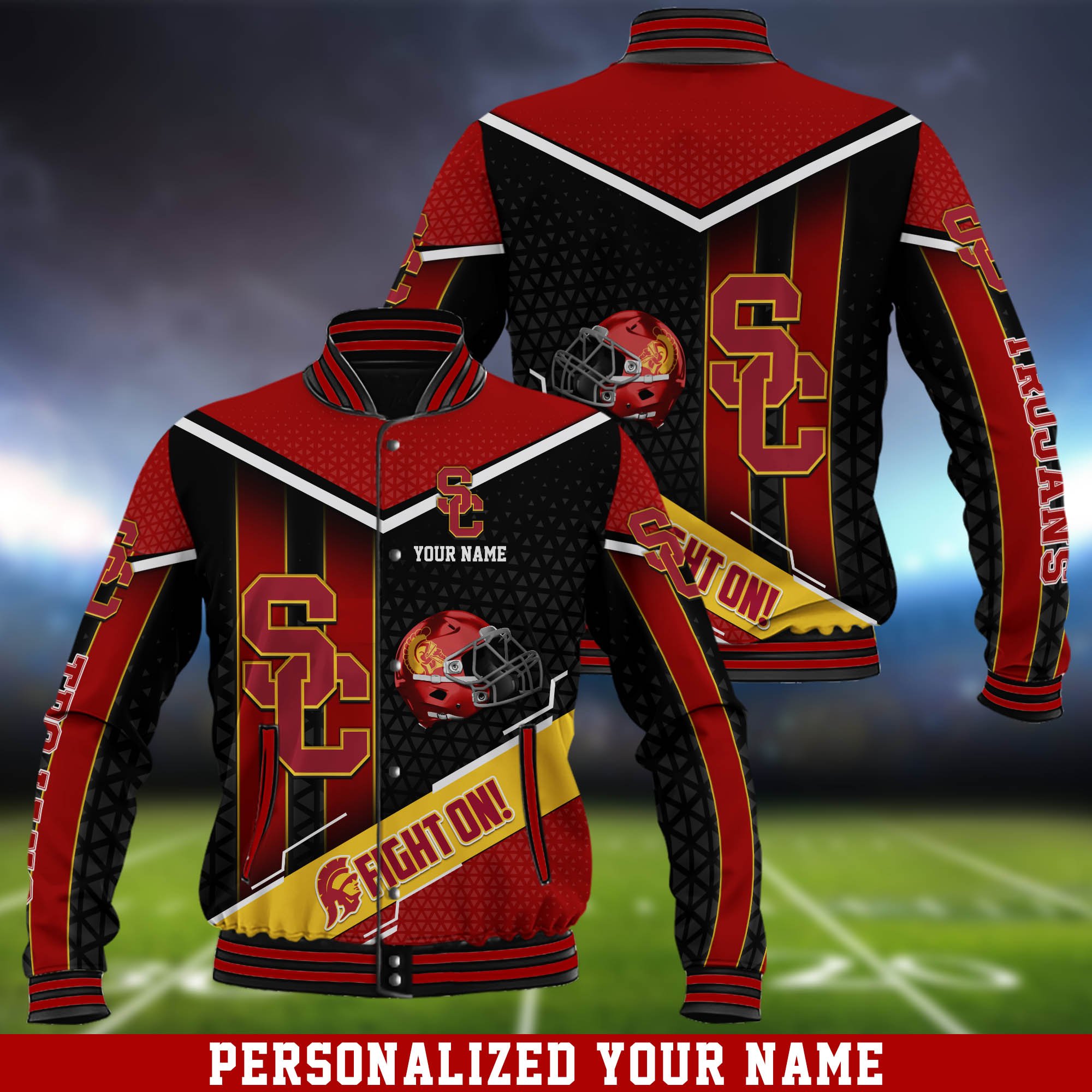 USC Trojans Baseball Jacket 2025 Version Customized Your Name, Sport Team Jackets, Gifts For Sport Fans ETHY-53780