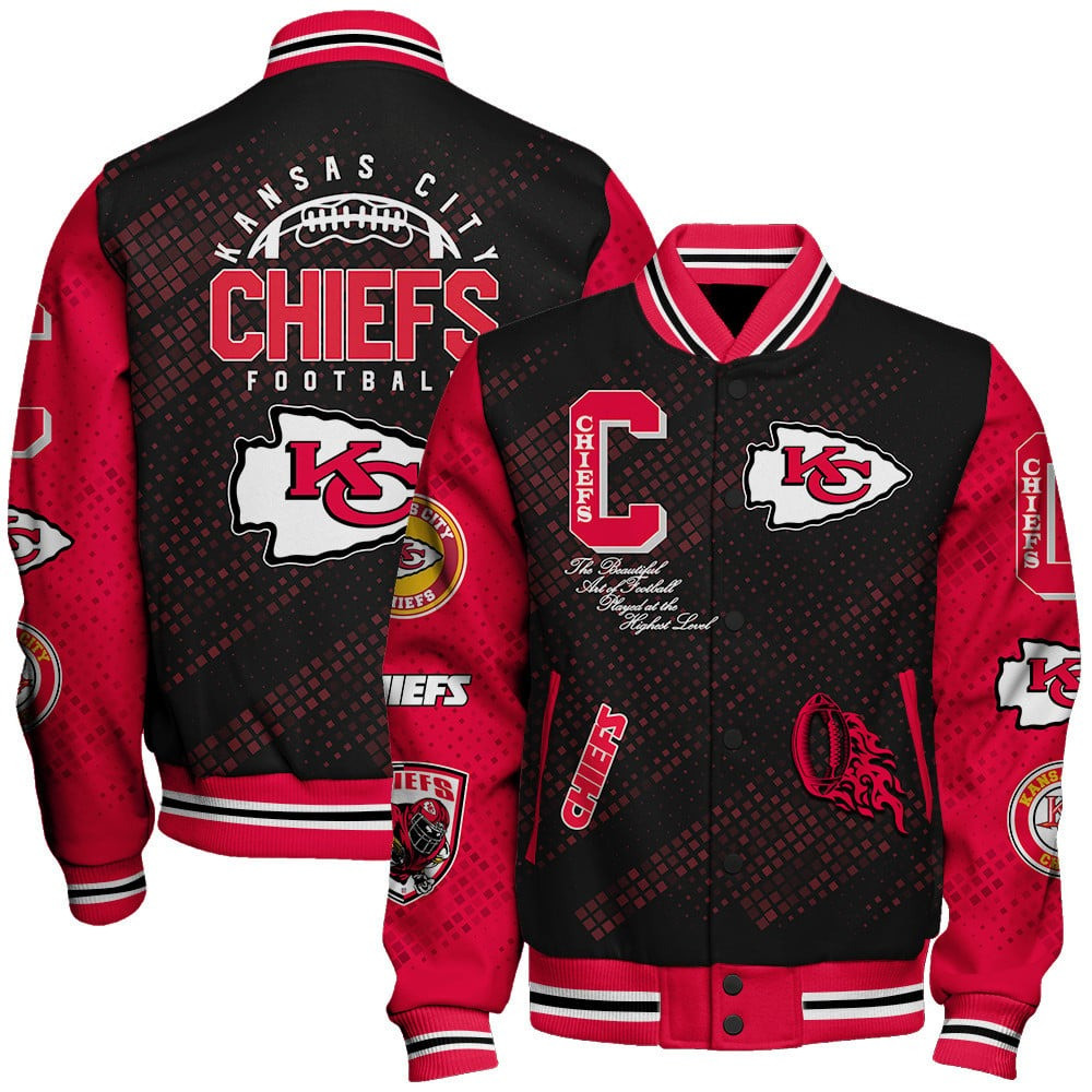 NFL Kansas City Chiefs Baseball Jacket For Football Fan NFL Store