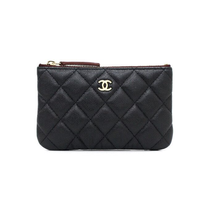 CHANEL Classic Card Wallet with Black Caviar & Gold CC Details A82365 aa50665