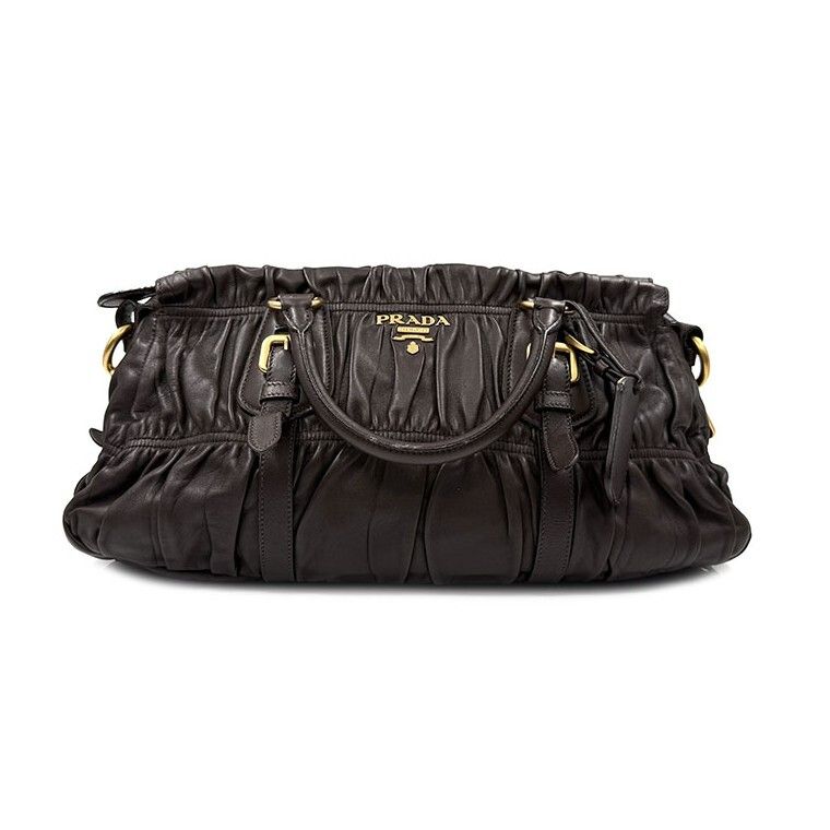 Prada Napa Leather Gold Gaffer Tote Bag (BN1407) 41925063